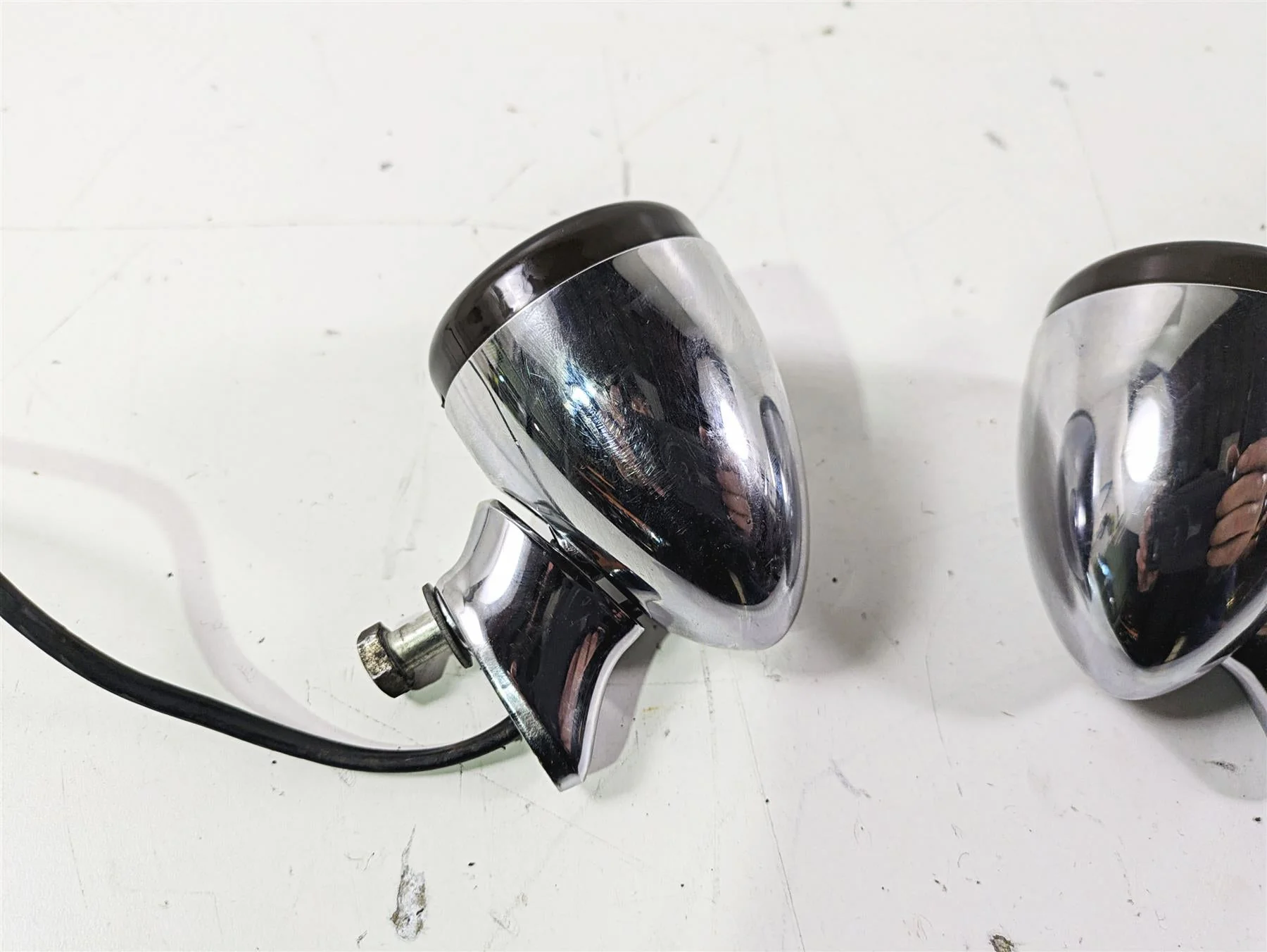 2007 Harley FXDWG Dyna Wide Glide Rear Smoked Led Blinkers Turn Signals 68977-00 - Image 9