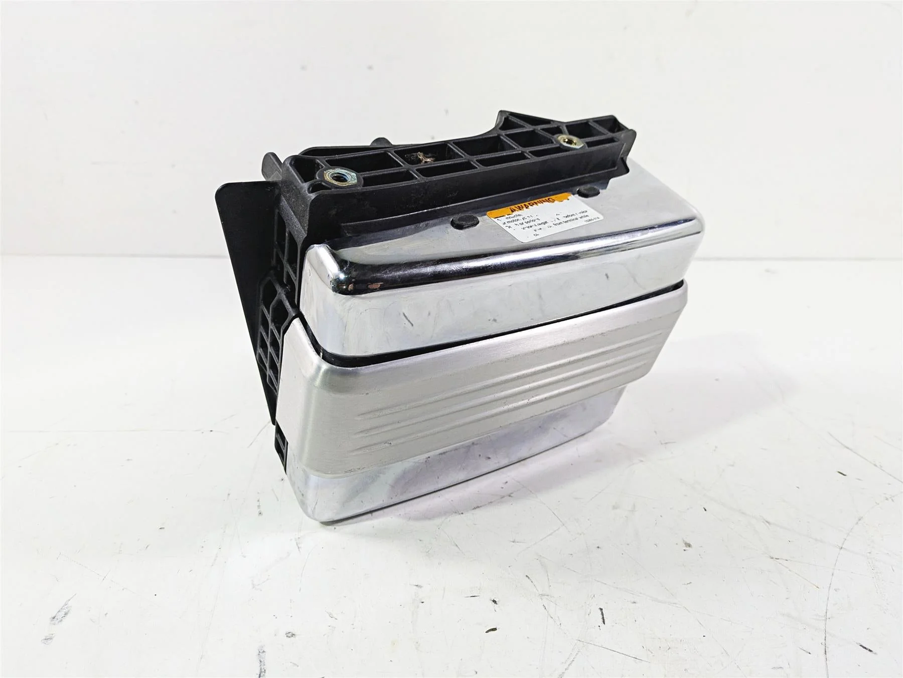 2007 Harley FXDWG Dyna Wide Glide Right Battery Tray & Chrome Cover 66375-06 - Image 12