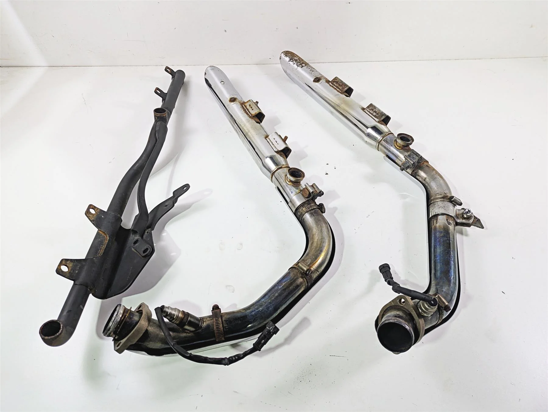 2007 Harley Sportster XL1200 C Exhaust Header & Slash Cut Muffler Set 64942-07 - Image 5