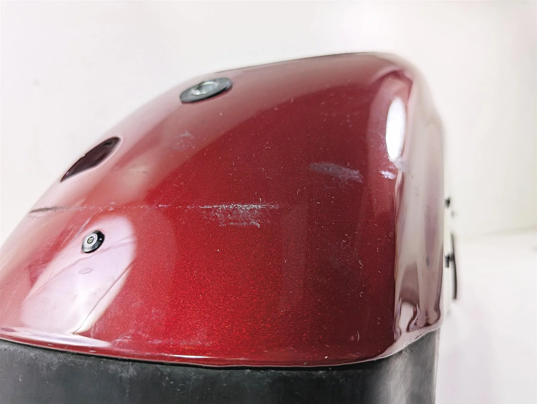 2007 Harley Sportster XL1200 C Rear Fender Fire Red Pearl Silver Stripe 59847-10 - Image 11