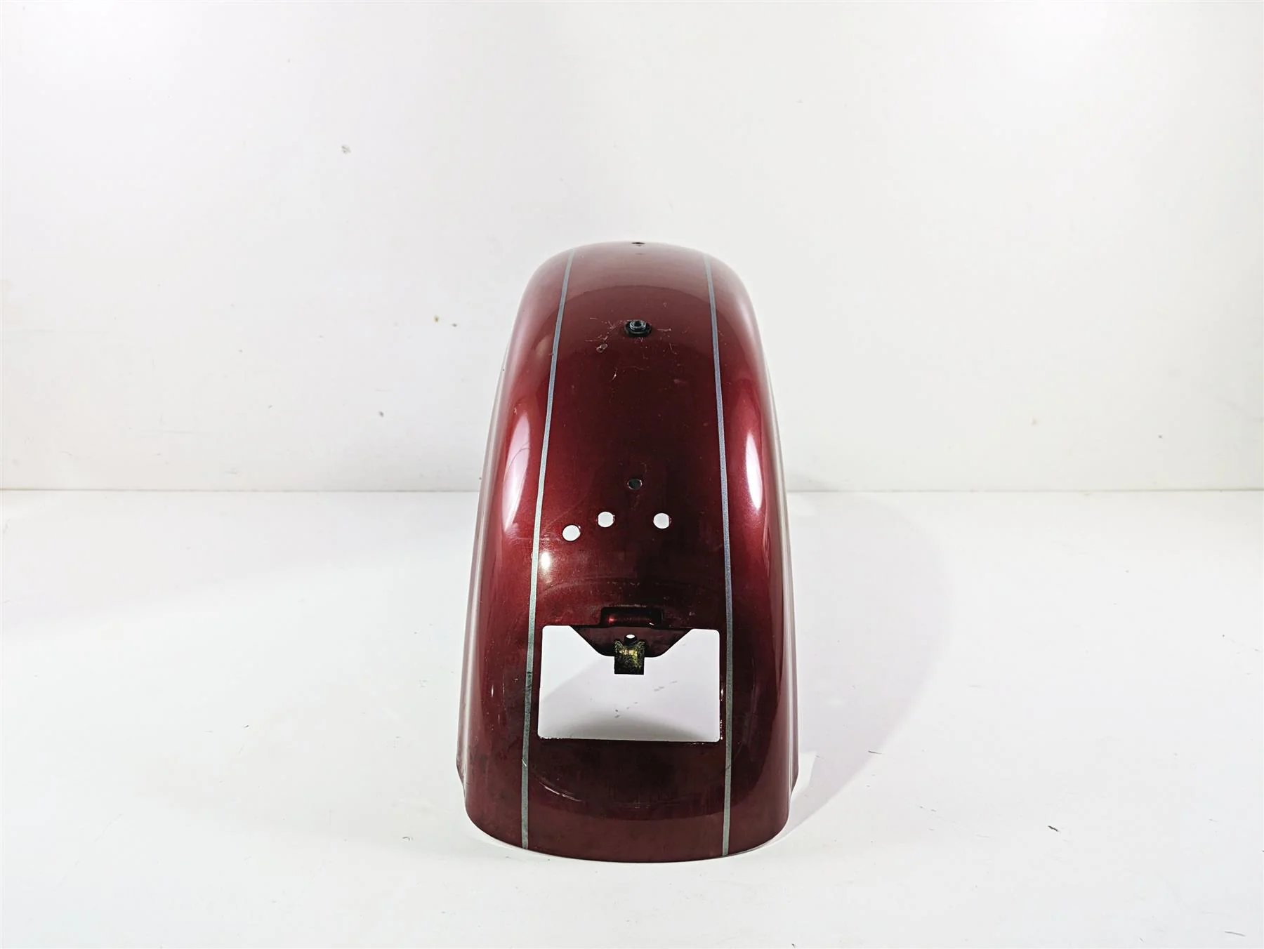 2007 Harley Sportster XL1200 C Rear Fender Fire Red Pearl Silver Stripe 59847-10 - Image 3