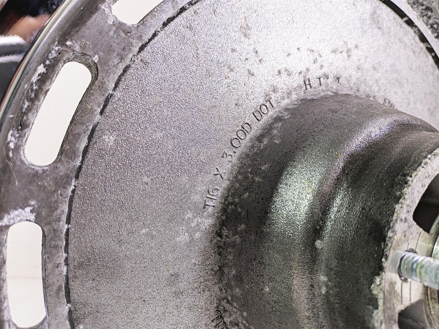 2007 Harley Sportster XL1200 C Straight 16x3 Rear Wheel Cast Rim -Read 41013-00A - Image 8