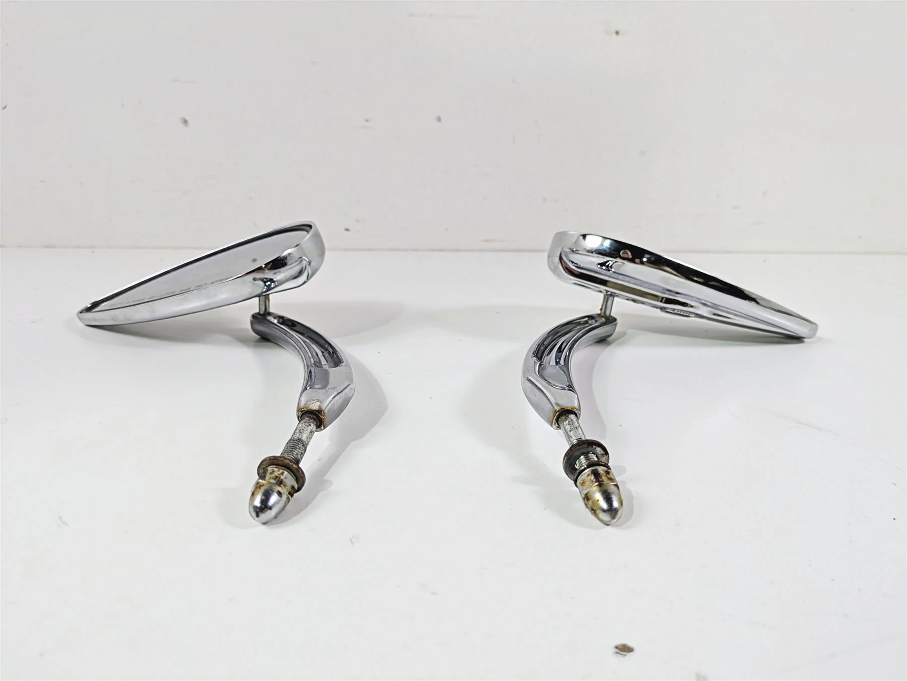 2007 Harley Sportster XL1200 C Willie G Skull Teardrop Mirrors 91315-04 - Image 3