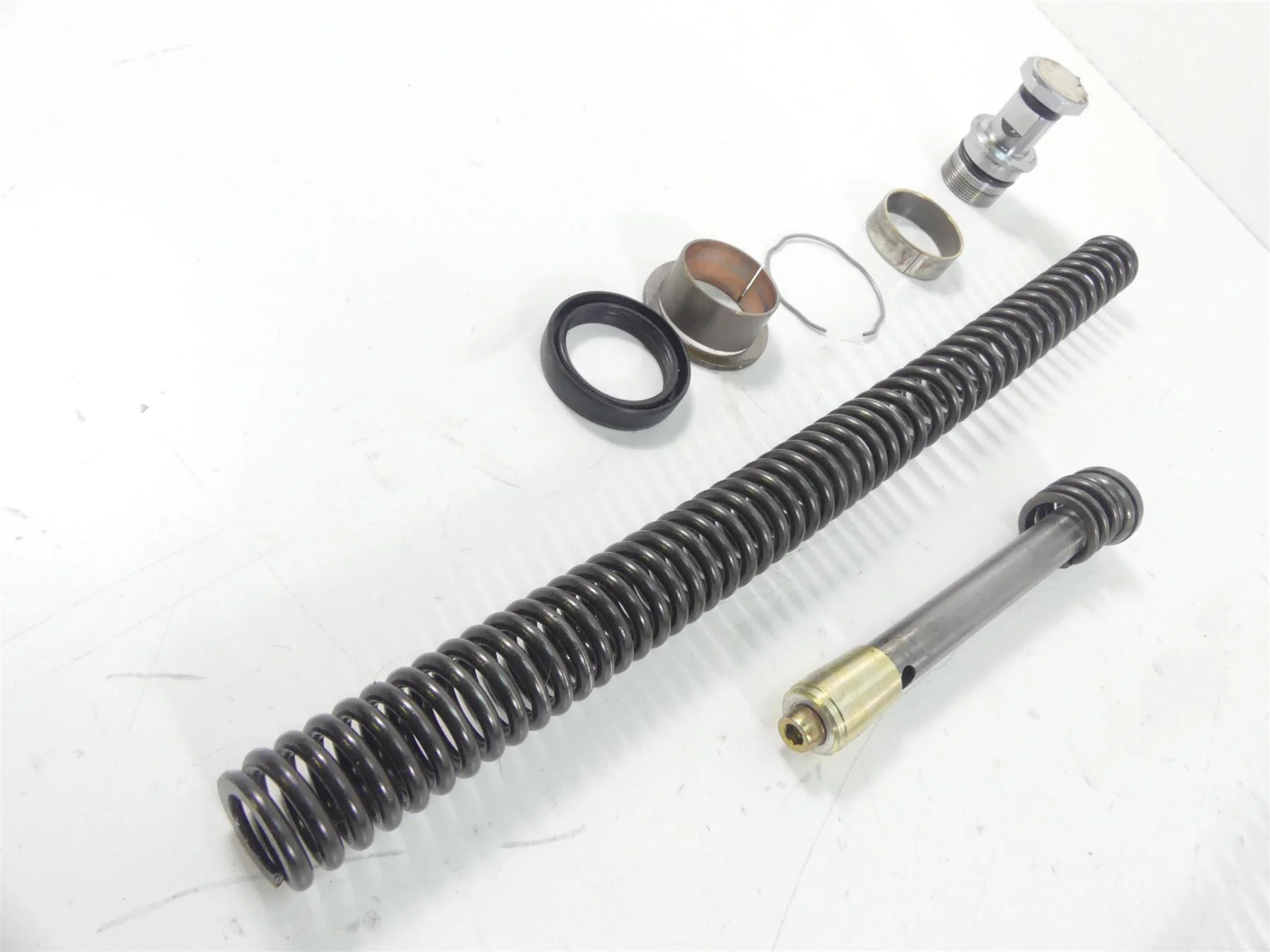 2007 Harley Touring FLHR SE CVO Road King Front Fork Lowers & Internals 46240-02 - Image 7