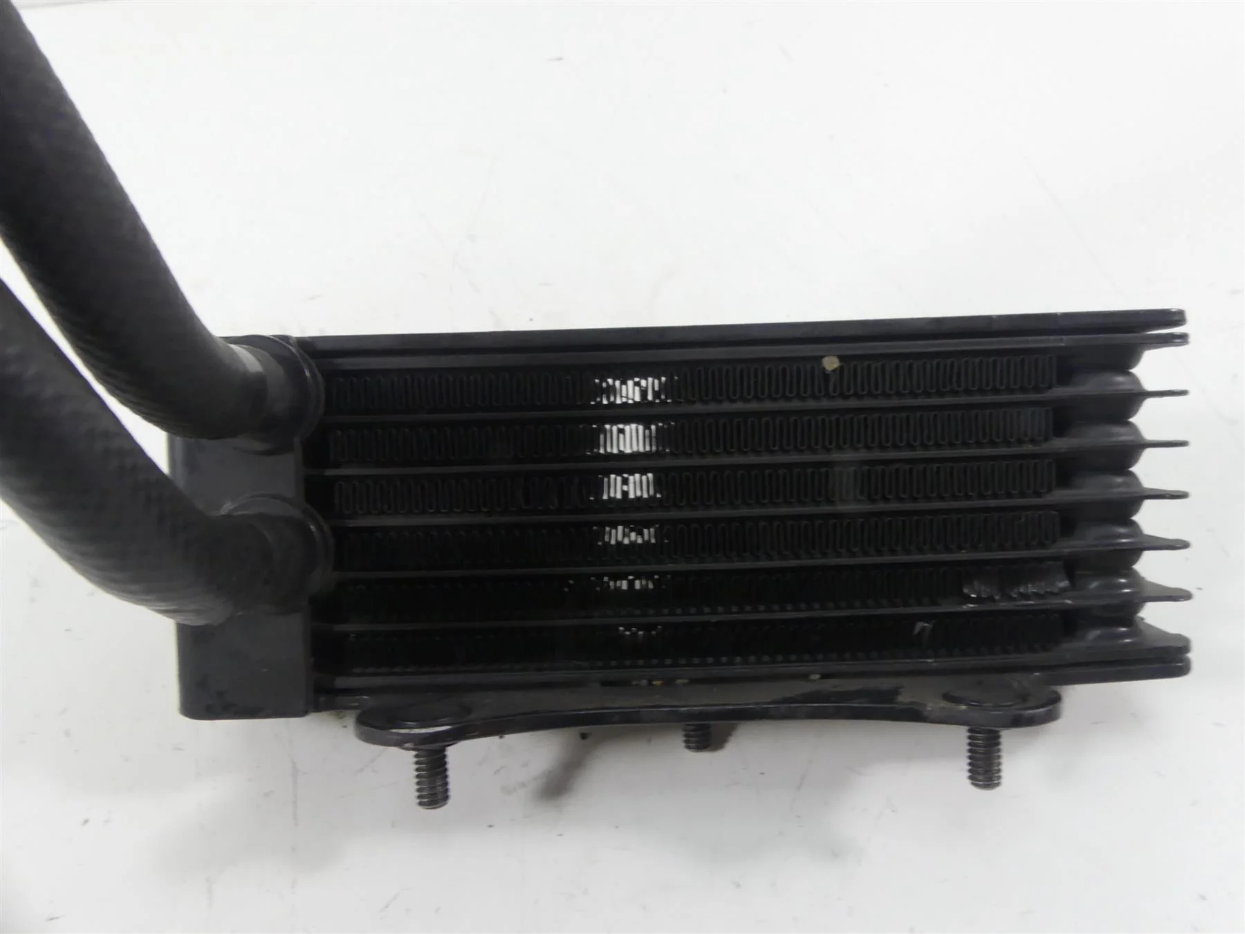 2007 Harley Touring FLHR SE CVO Road King Oil Cooler Radiator + Adapter 63068-07 - Image 6