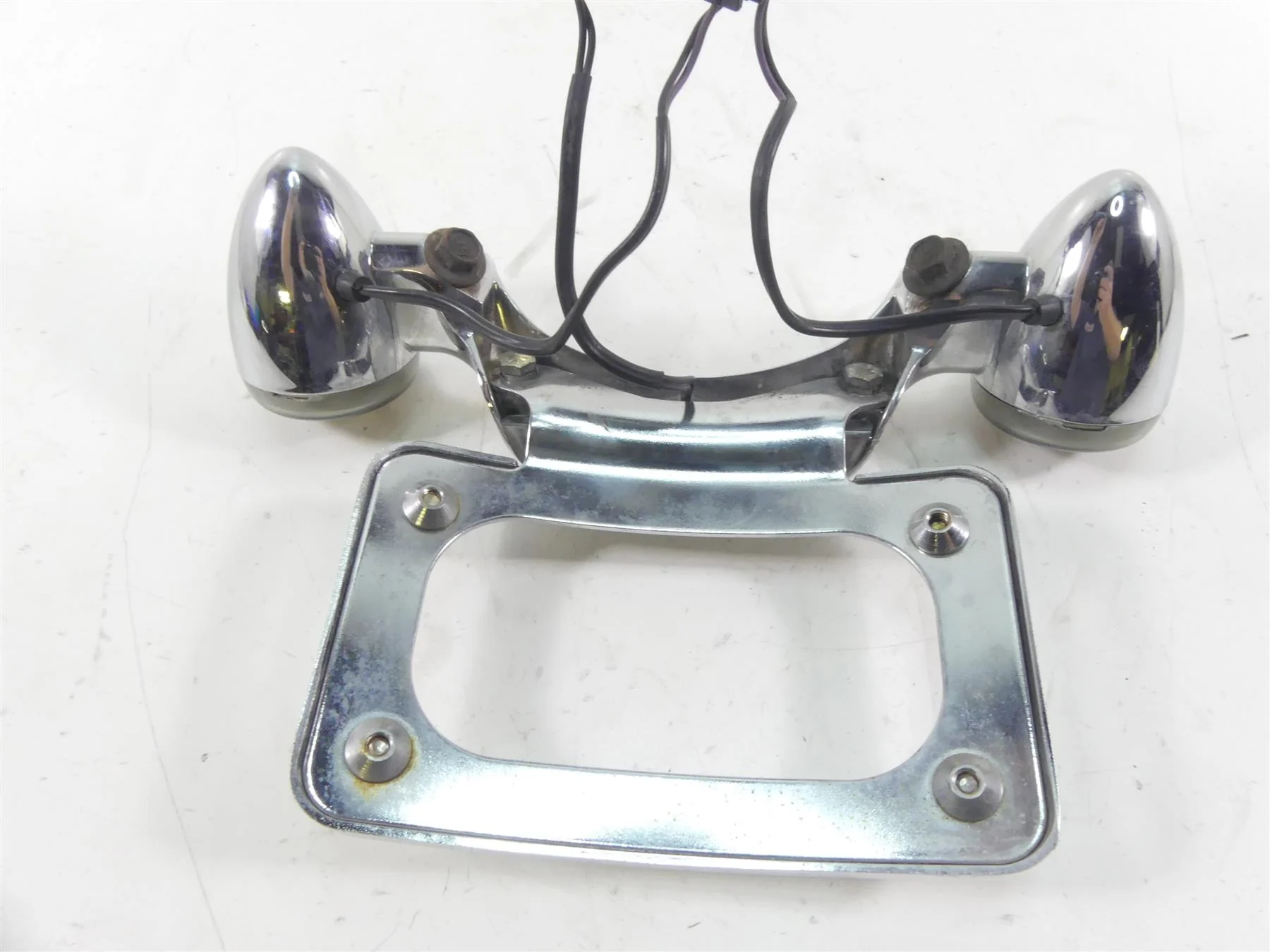 2007 Harley Touring FLHR SE CVO Road King Rear Blinker Bar Plate Holder 68629-05 - Image 7