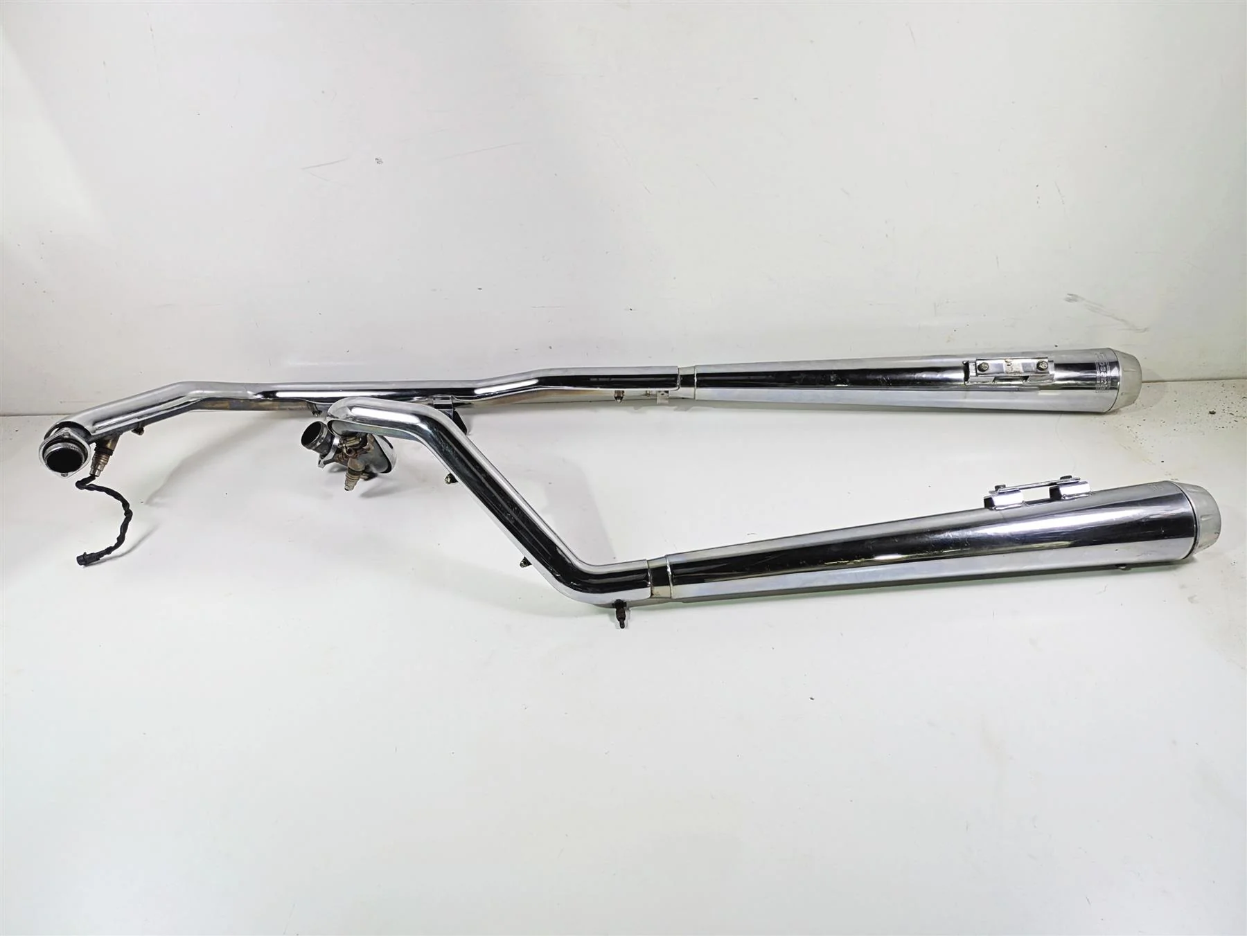 2007 Harley Touring FLHRSE CVO Road King Bassani True Duals Header & Slip On Muffler Exhaust Set 11215A