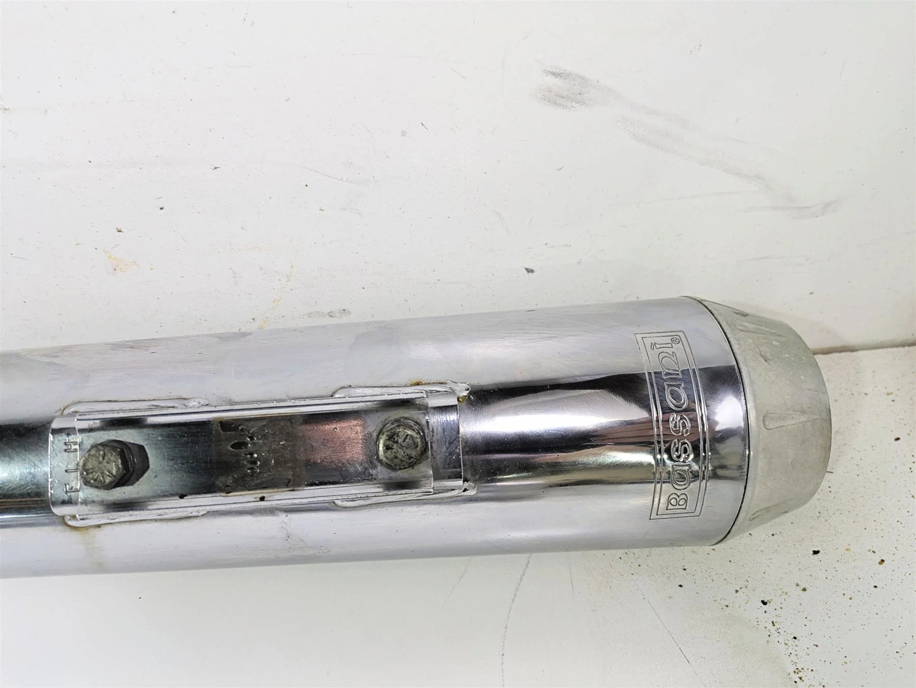 2007 Harley Touring FLHRSE CVO Road King Bassani True Duals Header & Slip On Muffler Exhaust Set 11215A - Image 3