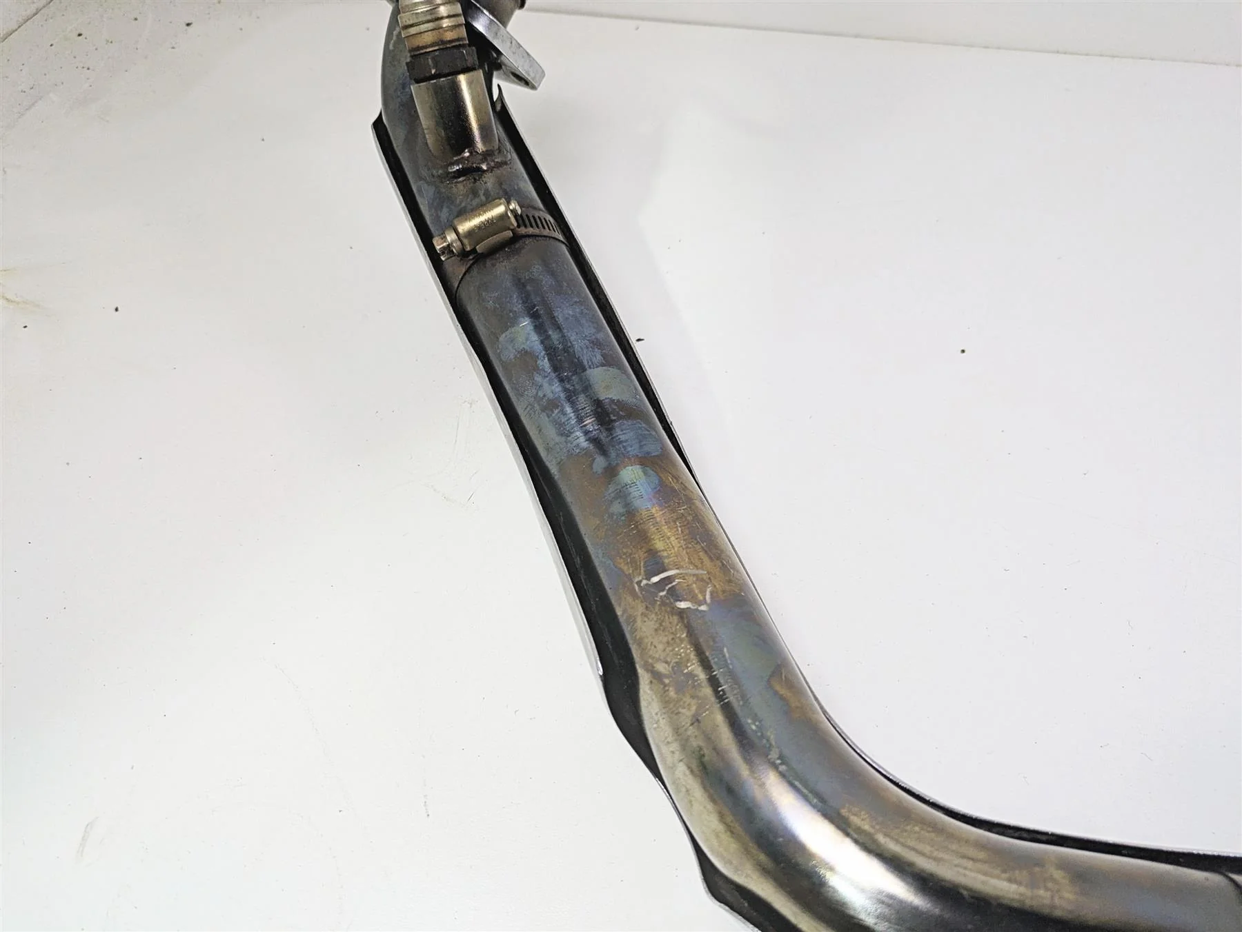 2007 Harley Touring FLHRSE CVO Road King Bassani True Duals Header & Slip On Muffler Exhaust Set 11215A - Image 8
