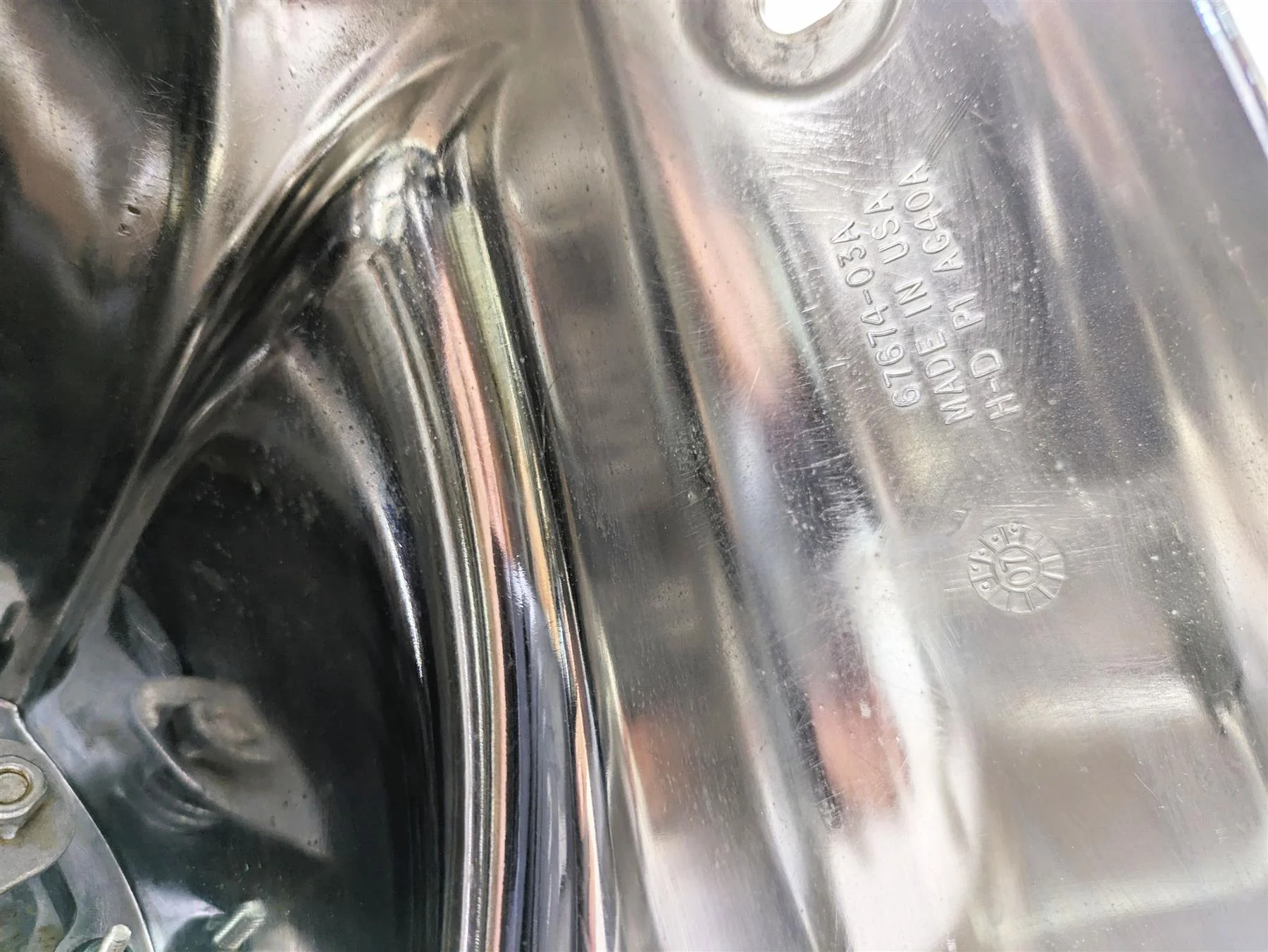 2007 Harley Touring FLHRSE CVO Road King Chrome Nacelle Headlight Set 67674-03 - Image 12