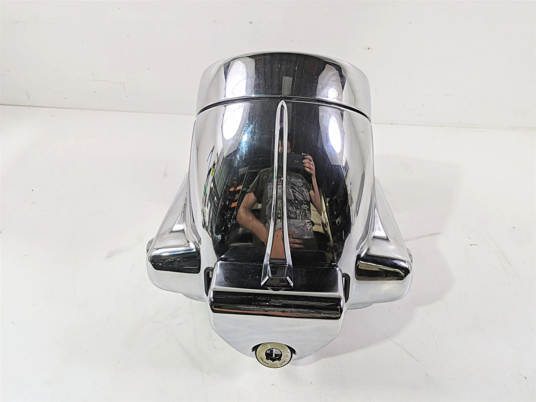 2007 Harley Touring FLHRSE CVO Road King Chrome Nacelle Headlight Set 67674-03 - Image 3