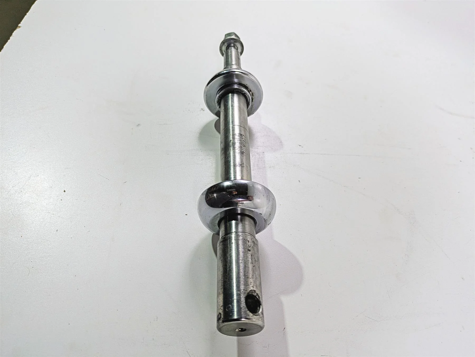 2007 Harley Touring FLHRSE CVO Road King Front Axle Wheel Spindle 1" 43364-00 - Image 3