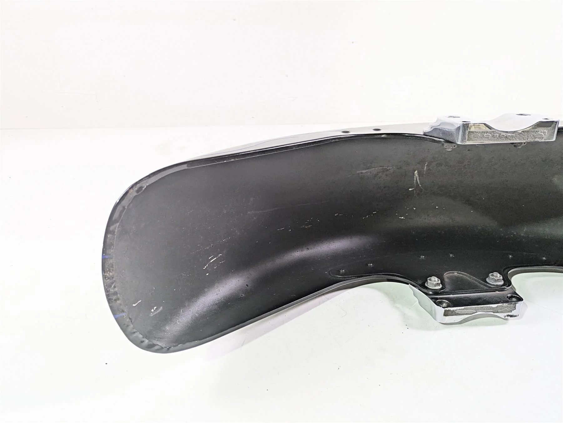 2007 Harley Touring FLHRSE CVO Road King Front Fender Black Ice 59139-00A - Image 12
