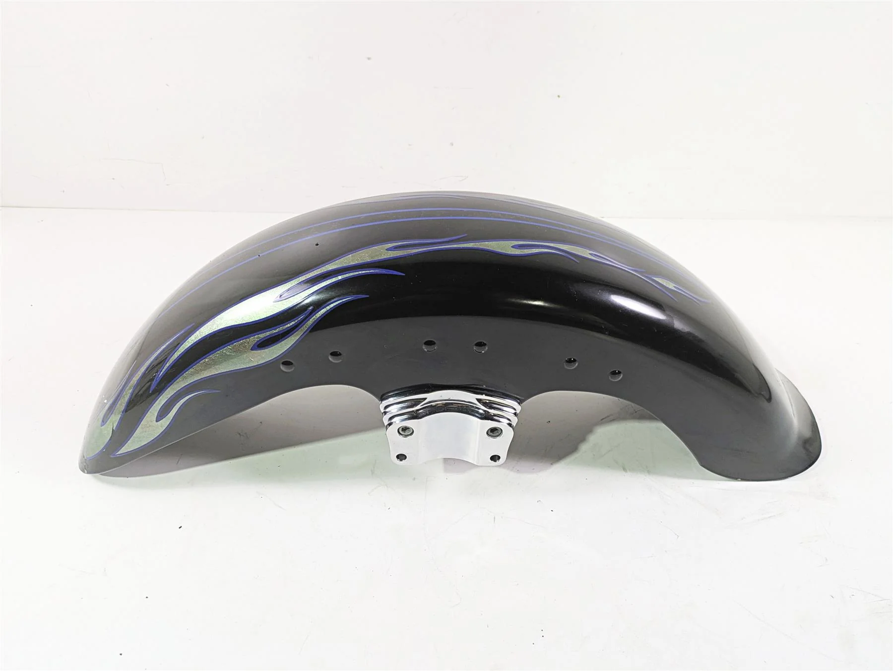 2007 Harley Touring FLHRSE CVO Road King Front Fender Black Ice 59139-00A - Image 3