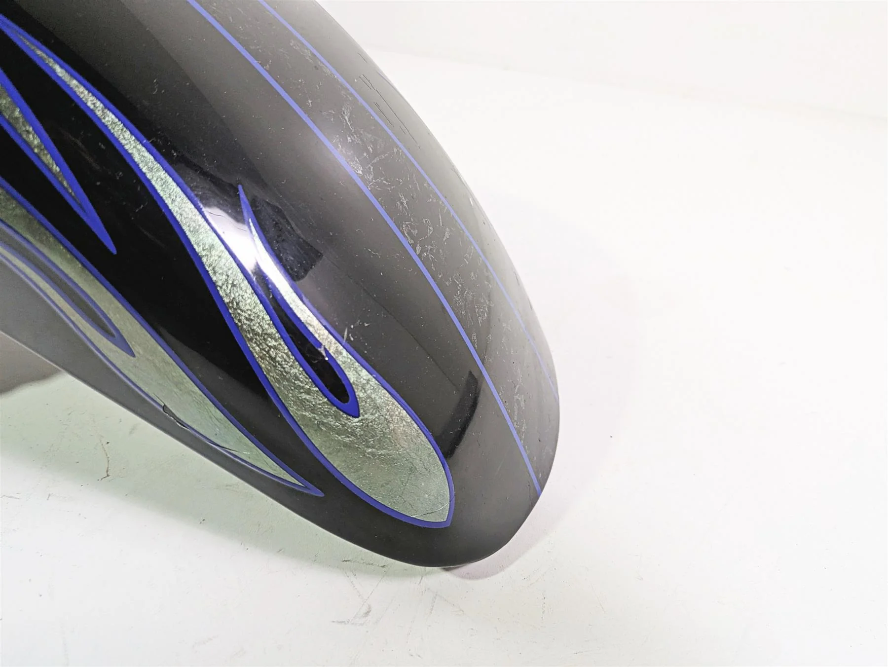 2007 Harley Touring FLHRSE CVO Road King Front Fender Black Ice 59139-00A - Image 8
