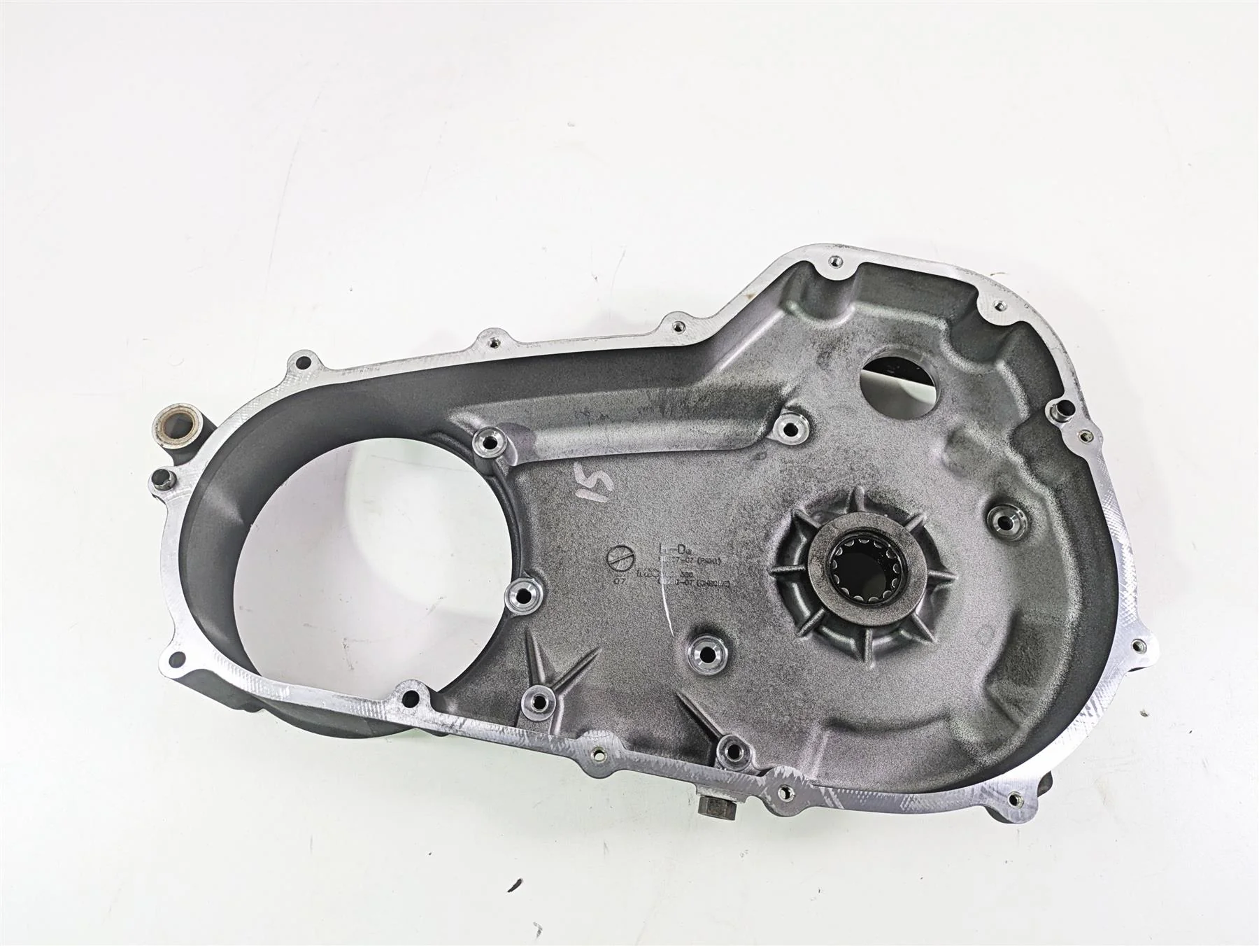 2007 Harley Touring FLHRSE CVO Road King Inner Primary Clutch Cover 60677-07 - Image 10