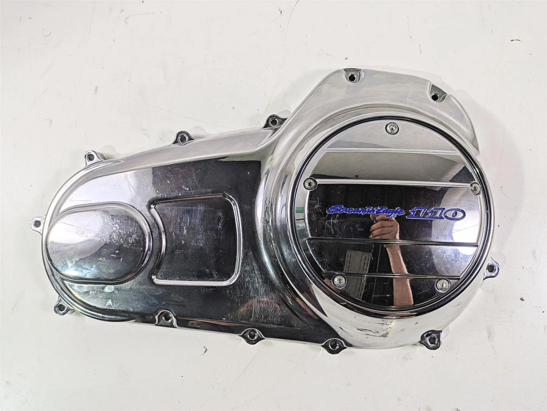 2007 Harley Touring FLHRSE CVO Road King Outer Primary Clutch Cover 60685-07 - Image 6