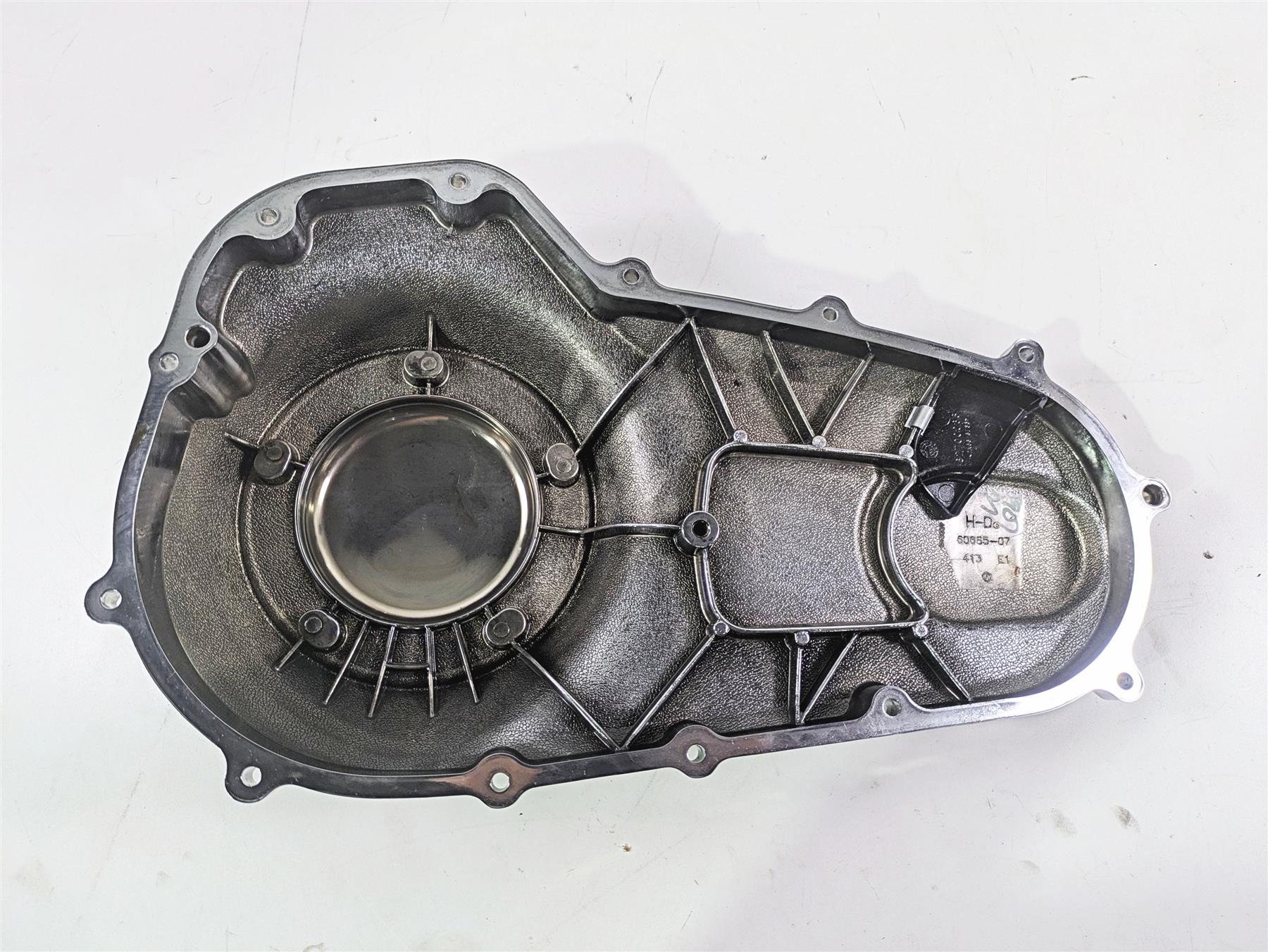 2007 Harley Touring FLHRSE CVO Road King Outer Primary Clutch Cover 60685-07 - Image 9