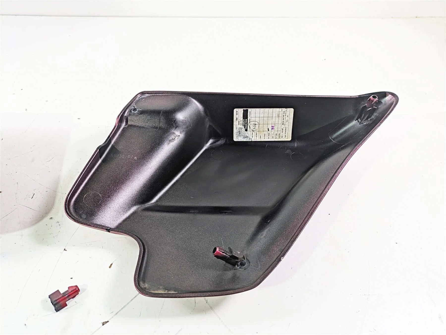 2007 Harley Touring FLHTCU SE CVO E-Glide Side Cover Cherry Black Ice 66048-97 - Image 7