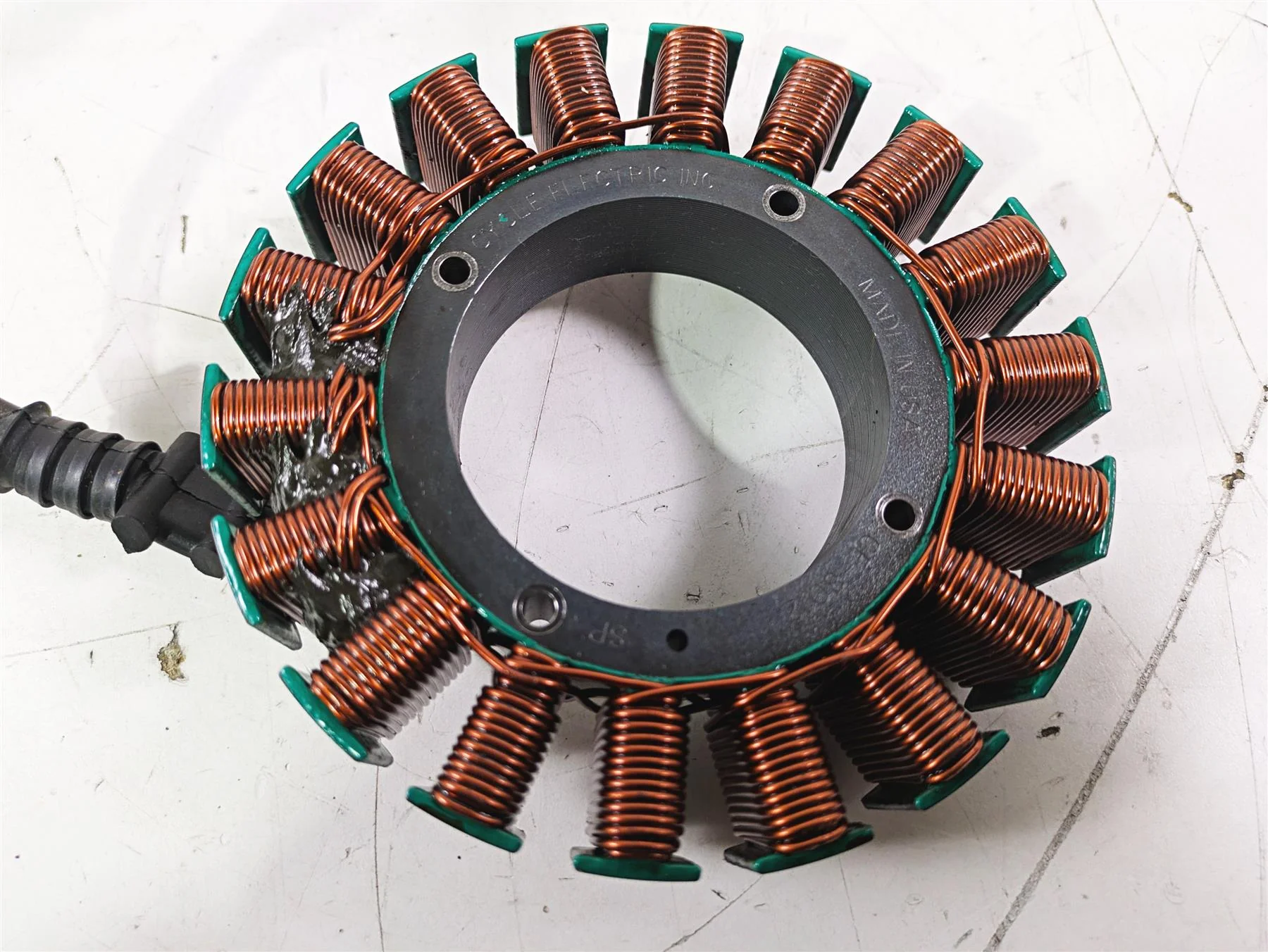 2007 Harley Touring FLHTCU SE CVO E-Glide Stator 3-Phase, 50 Amp 29987-06D - Image 11