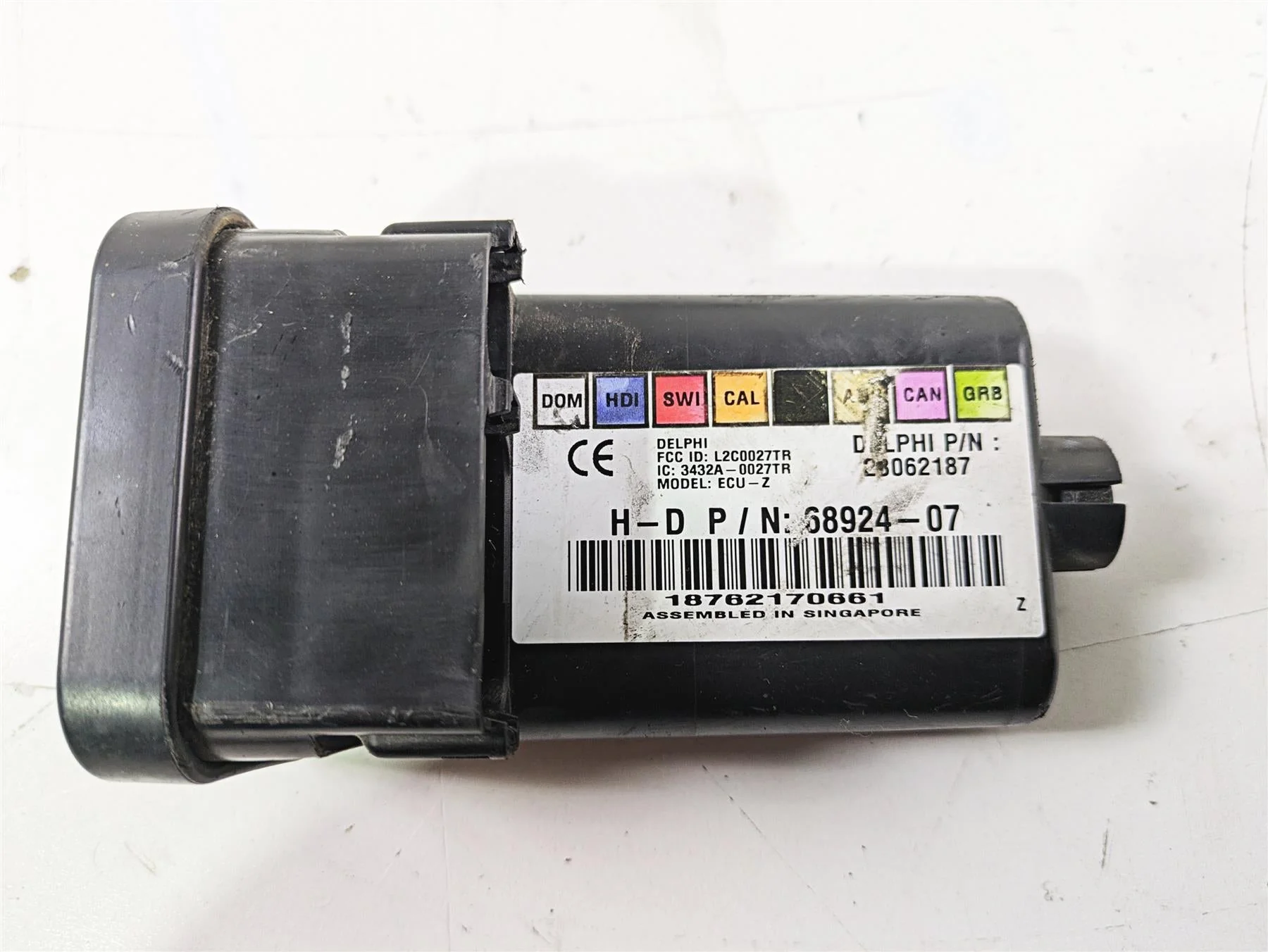 2007 Harley Touring FLHTCU SE CVO E-Glide Tssm Turn Signal Module & Fob 68924-07 - Image 2