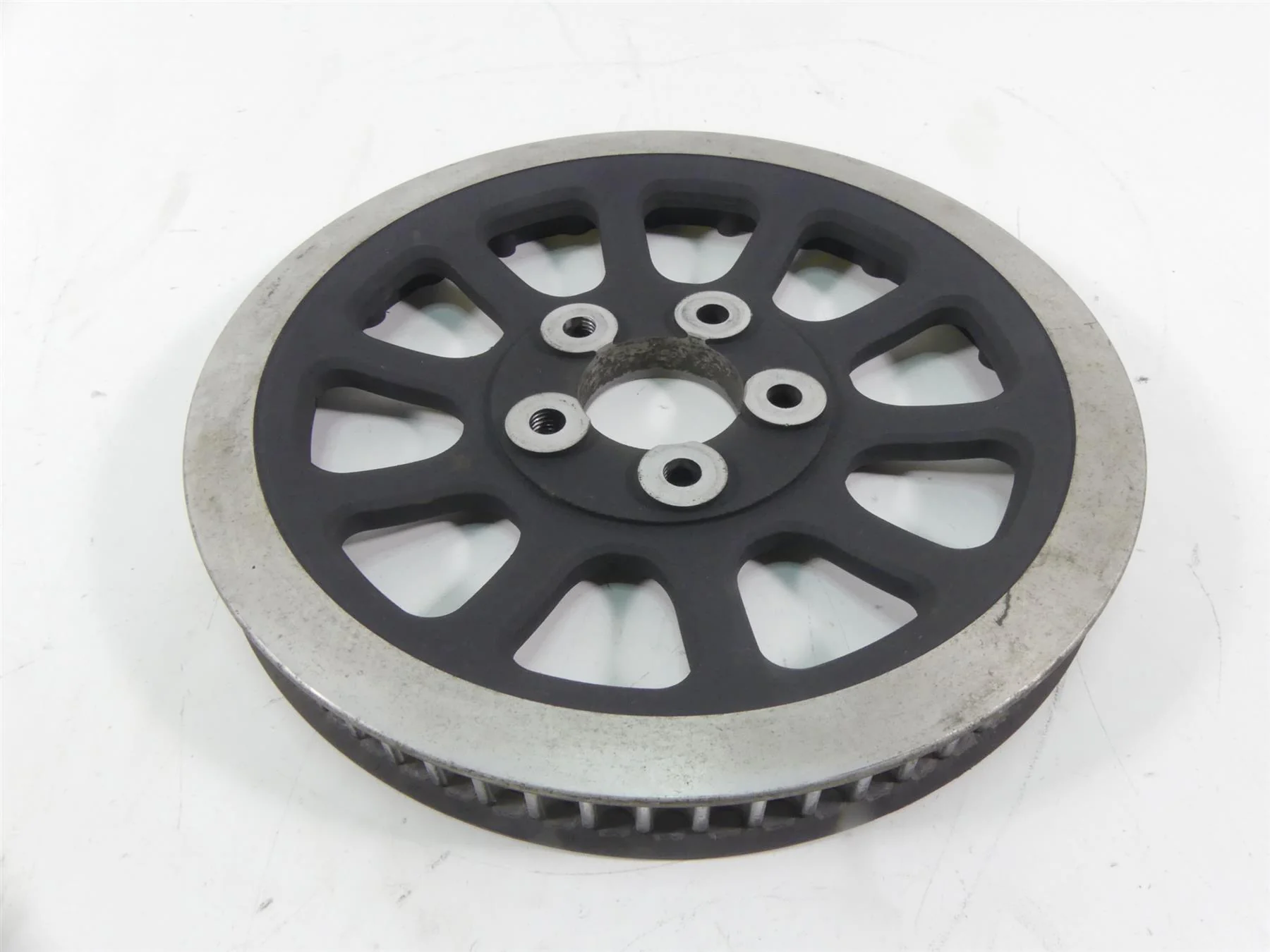 2007 Harley Touring FLHTCU SE CVO Electra Glide Rear Belt Pulley 66T 1" 37781-07 - Image 2