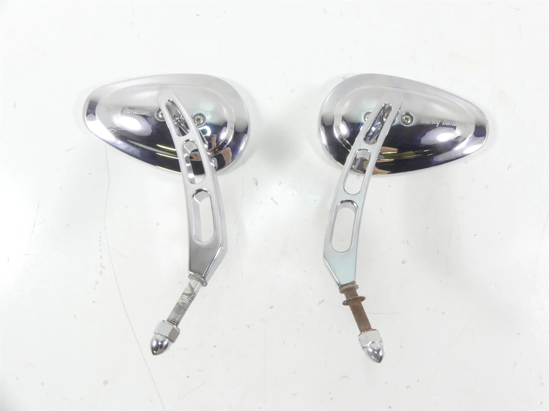 2007 Harley Touring FLHTCU SE CVO Electra Glide Rear View Mirror Set 91950-07 - Image 2