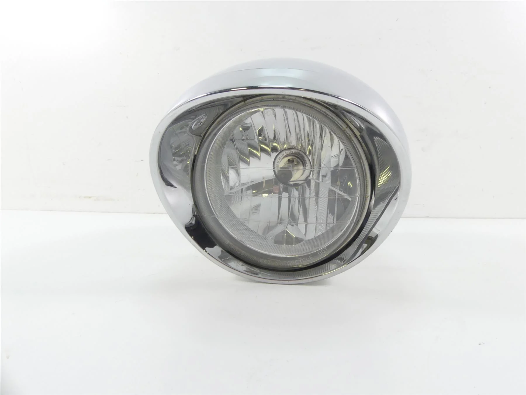2007 Honda VTX1800 T1 Headlight Head Light & Chrome Housing Set 33120-MEA-671 - Image 2