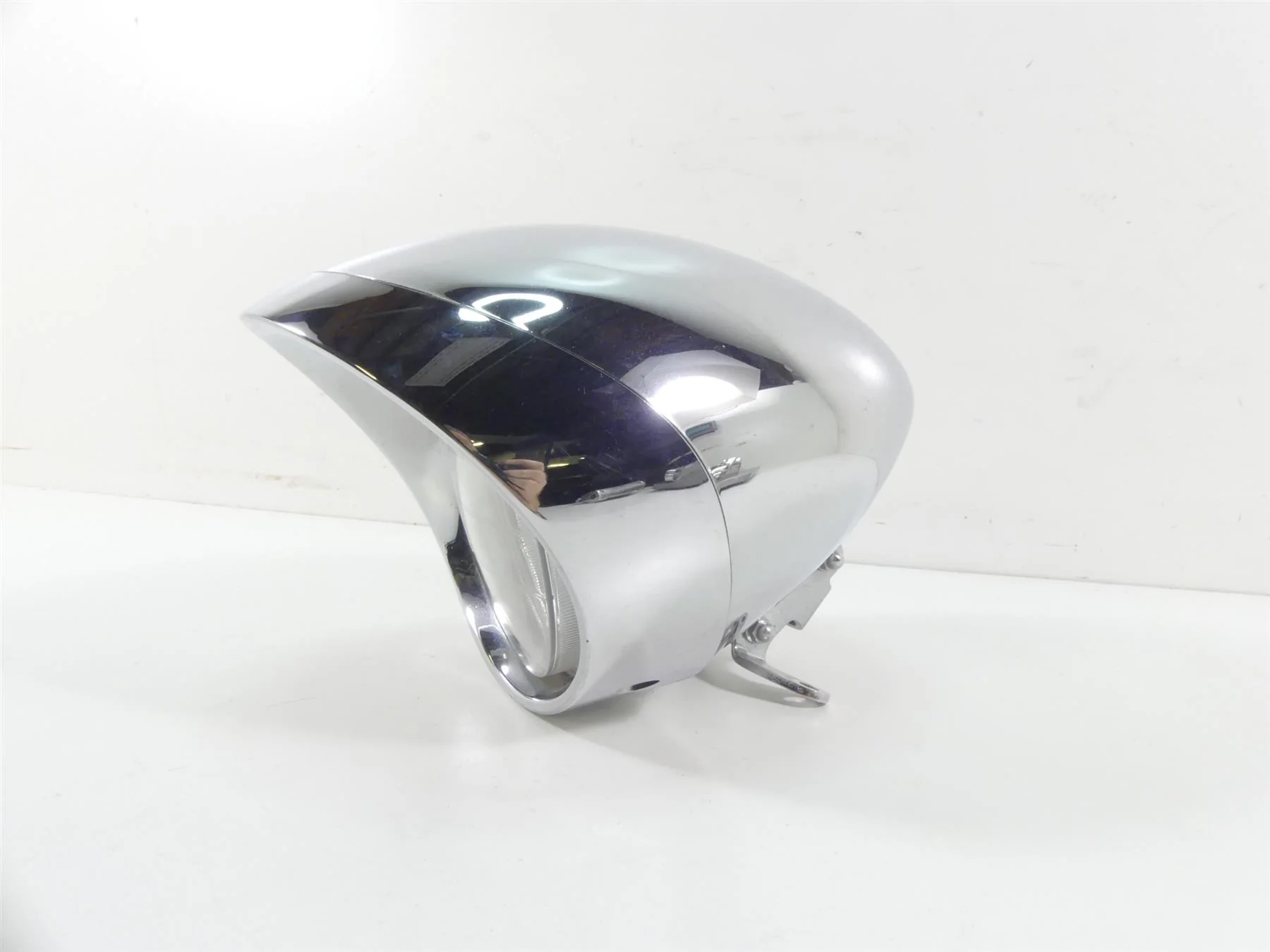 2007 Honda VTX1800 T1 Headlight Head Light & Chrome Housing Set 33120-MEA-671 - Image 3