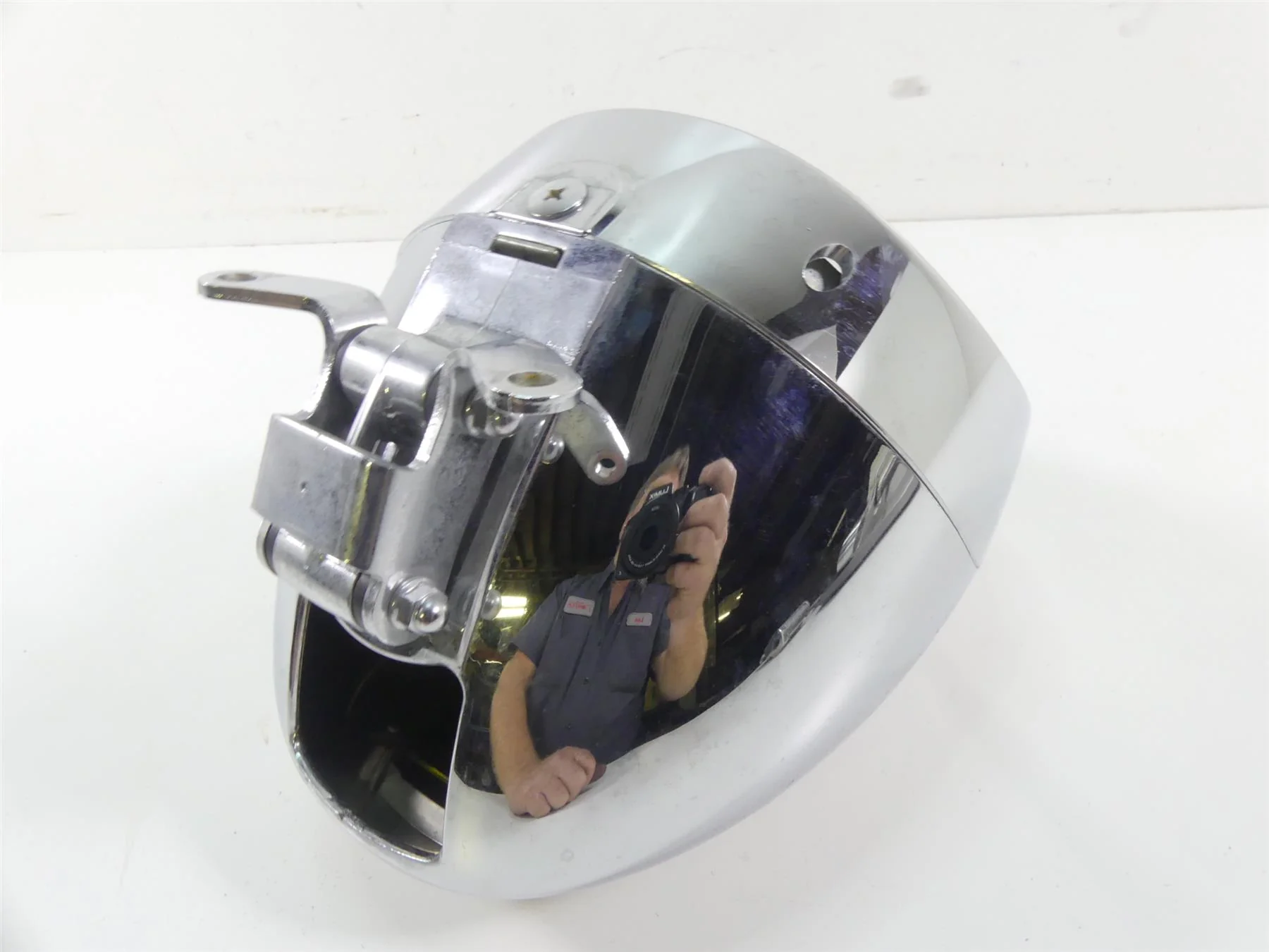 2007 Honda VTX1800 T1 Headlight Head Light & Chrome Housing Set 33120-MEA-671 - Image 9