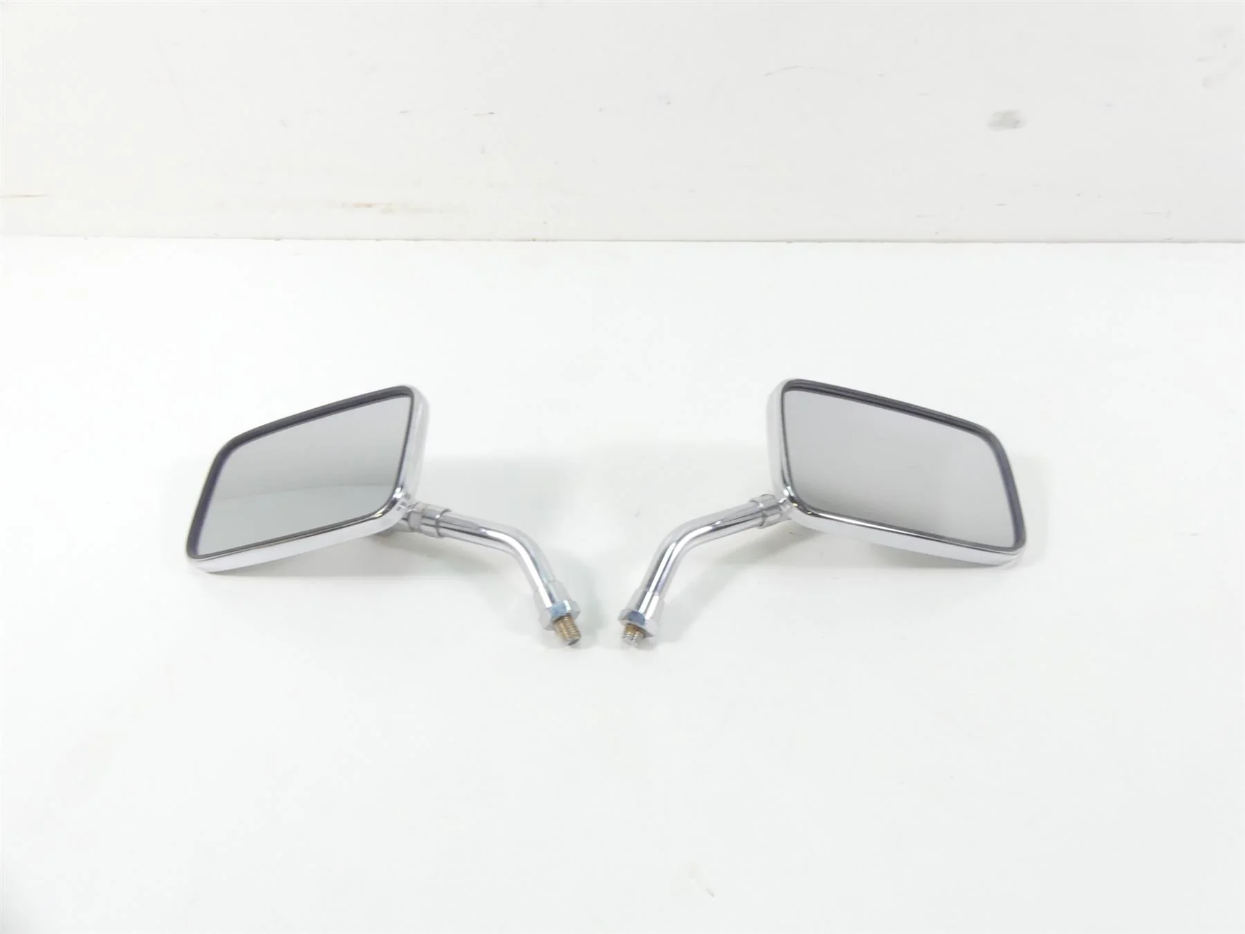 2007 Honda VTX1800 T1 Left Right Rectangle Chrome Rear View Mirror Set