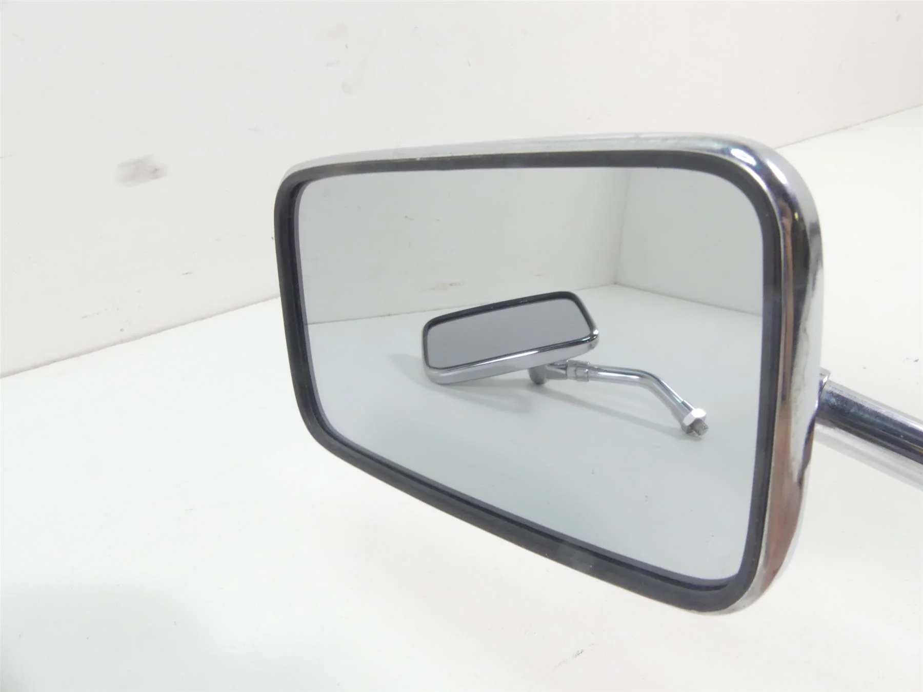 2007 Honda VTX1800 T1 Left Right Rectangle Chrome Rear View Mirror Set - Image 8