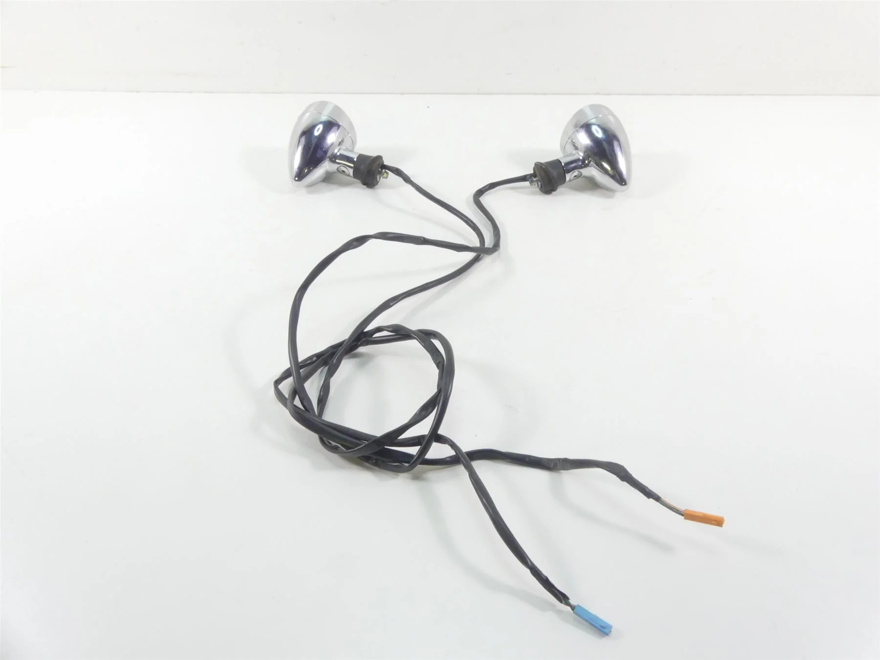 2007 Honda VTX1800 T1 Rear Chrome Blinker Turn Signal Lights Set 33400-MCV-R11 - Image 2