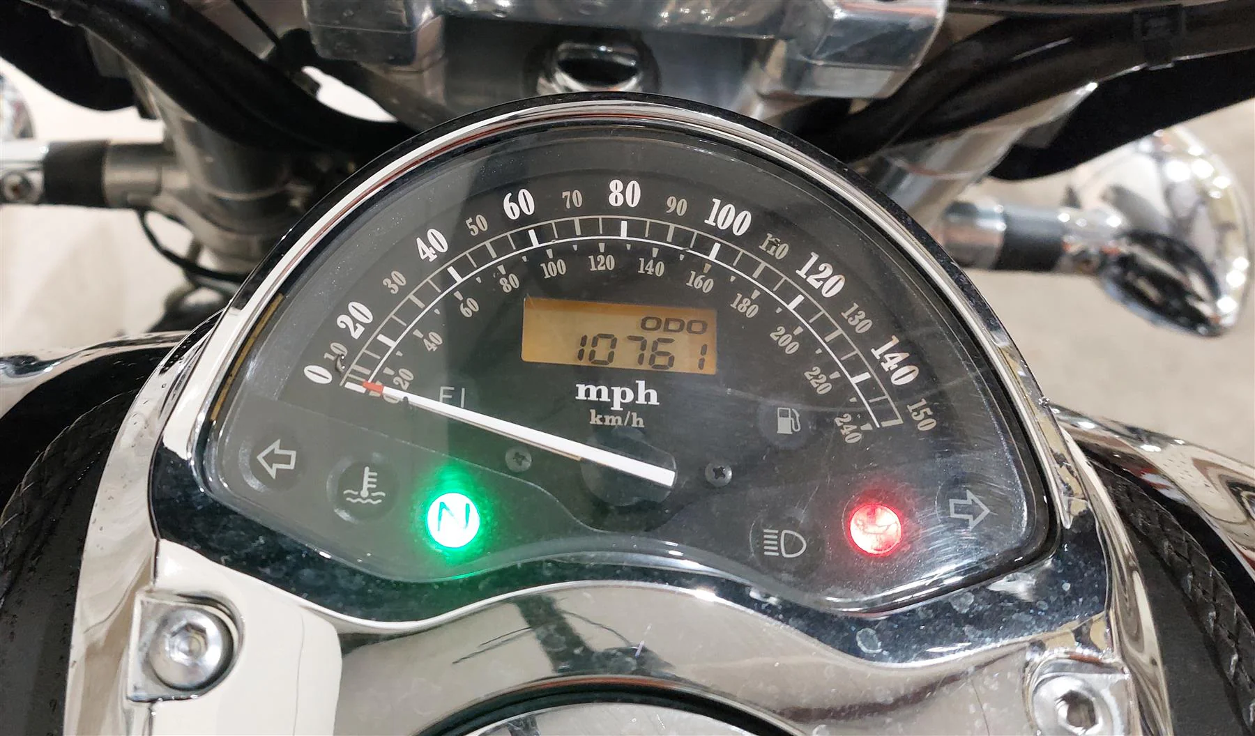 2007 Honda VTX1800 T1 Speedometer Speedo Gauge Instrument - 10K 37200-MCV-R11 - Image 2