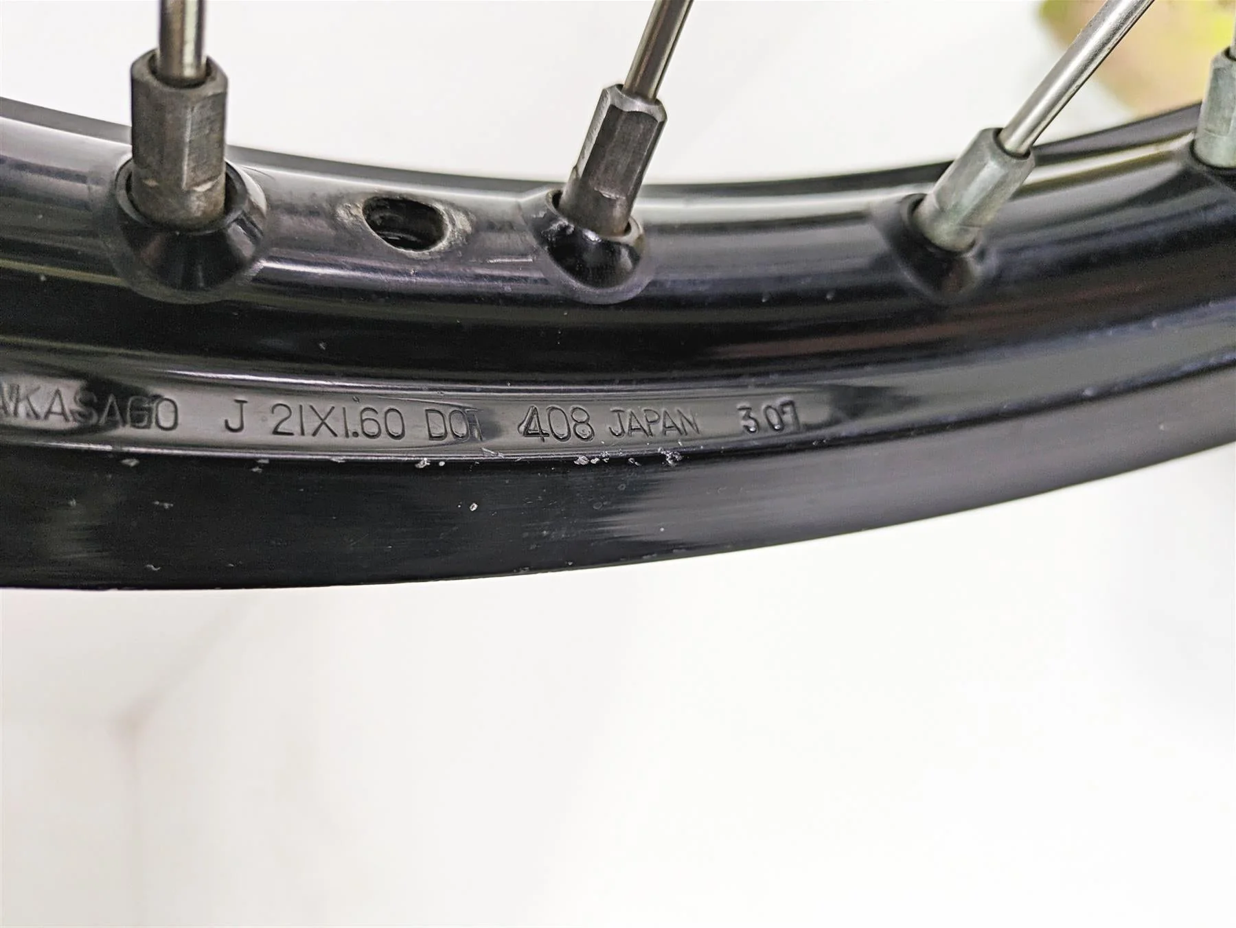 2007 KTM 450 SXF Excel Front Wheel Rim 21x1.6 7730900104430 - Image 6
