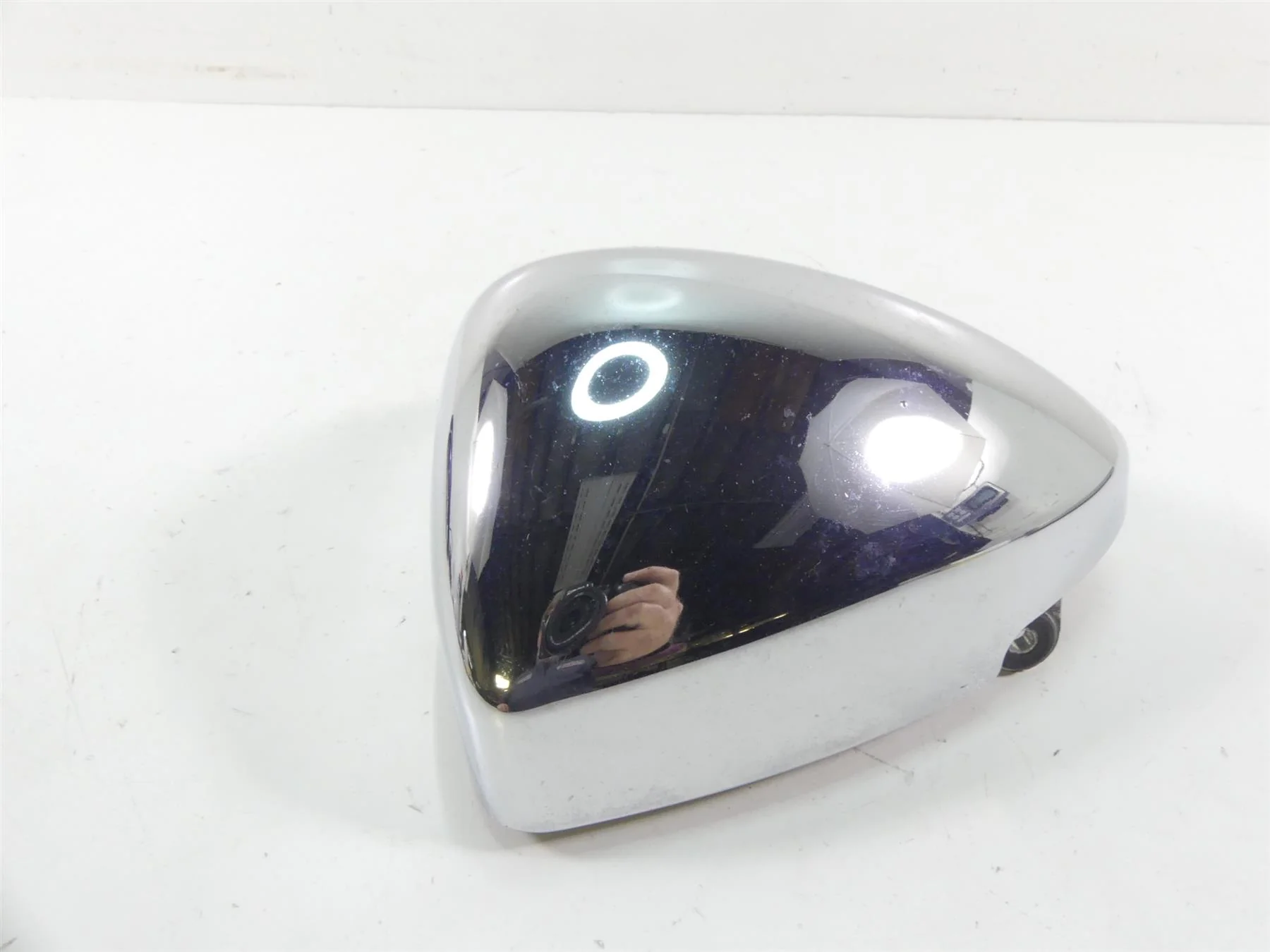 2007 Yamaha XVS1300 V-Star Left Between Cylinder Chrome Cover 3D8-21731-00-00 - Image 5