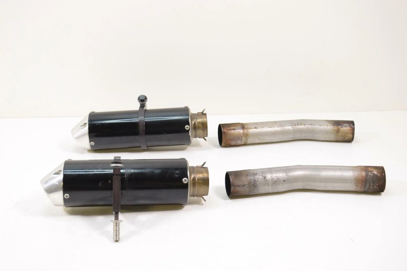2008 Aprilia RSV2 RSV1000 R Aftermarket Exhaust Pipe Muffler Can Silencer Set