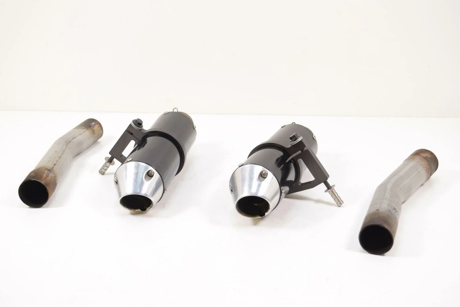 2008 Aprilia RSV2 RSV1000 R Aftermarket Exhaust Pipe Muffler Can Silencer Set - Image 2