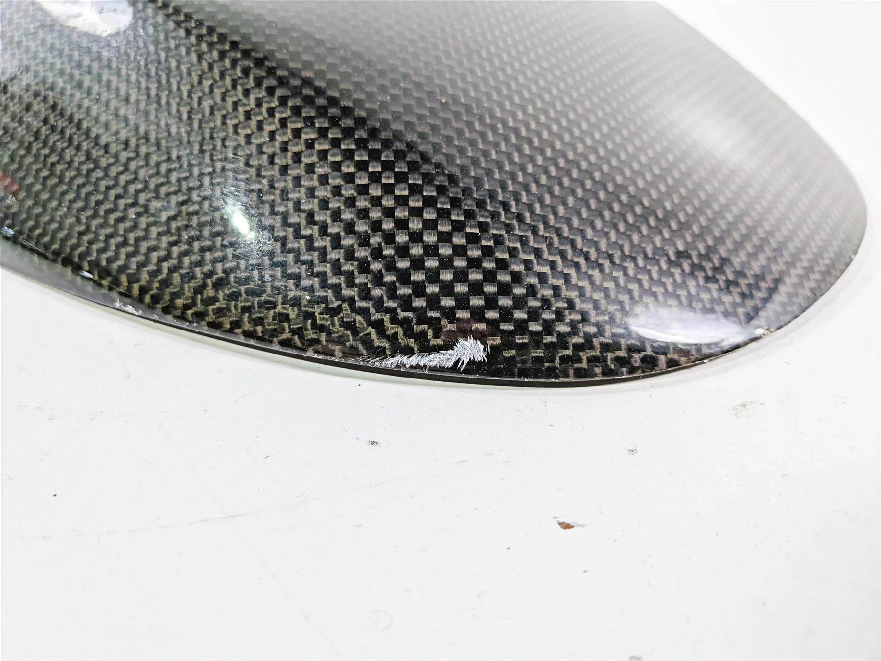 2008 Aprilia RSVR 1000 Factory Carbon Fiber Rear Fender Mud Guard 8156165 - Image 9