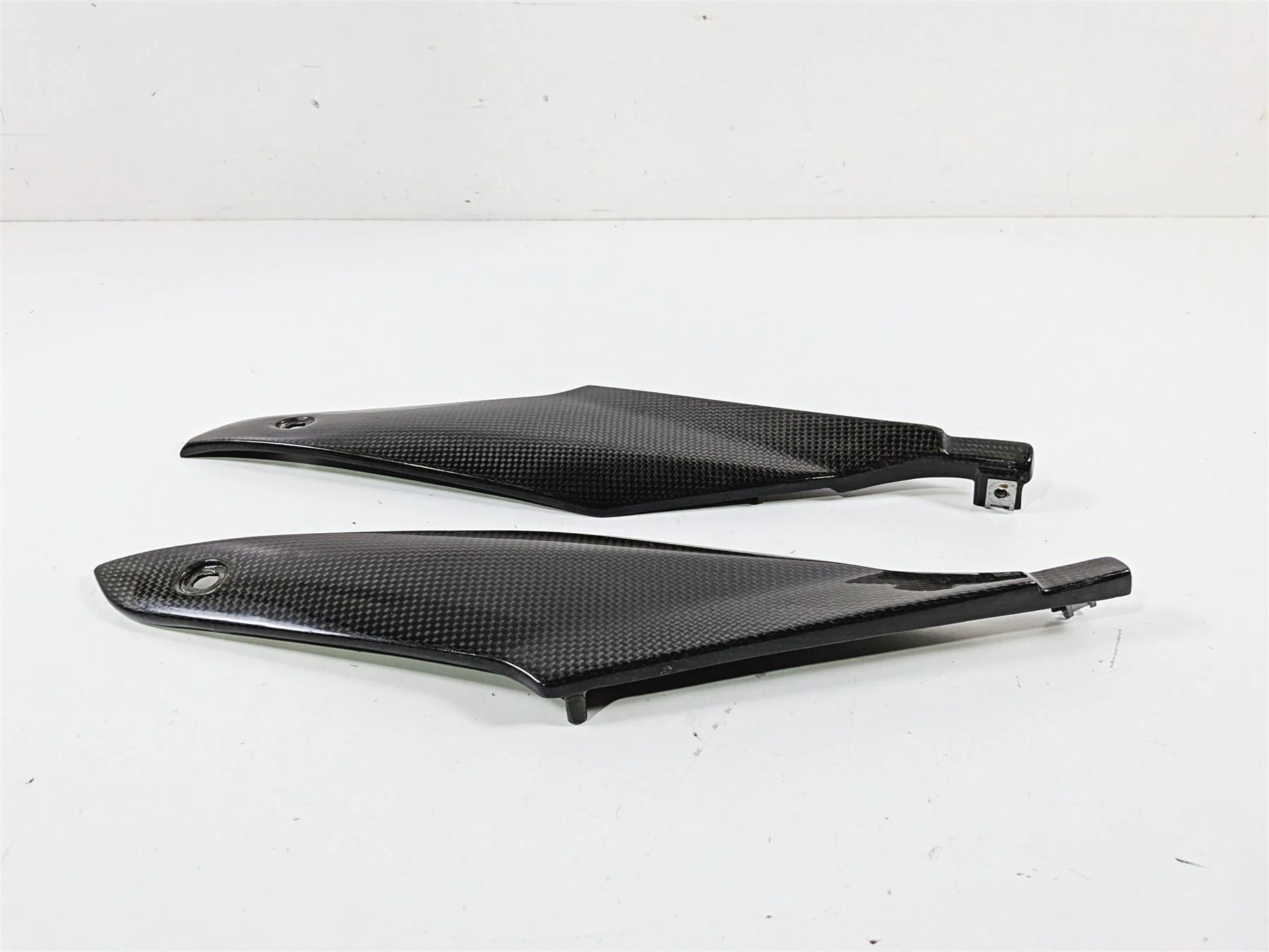 2008 Aprilia RSVR 1000 Factory Carbon Under Seat Side Cover Set 8179402 - Image 3