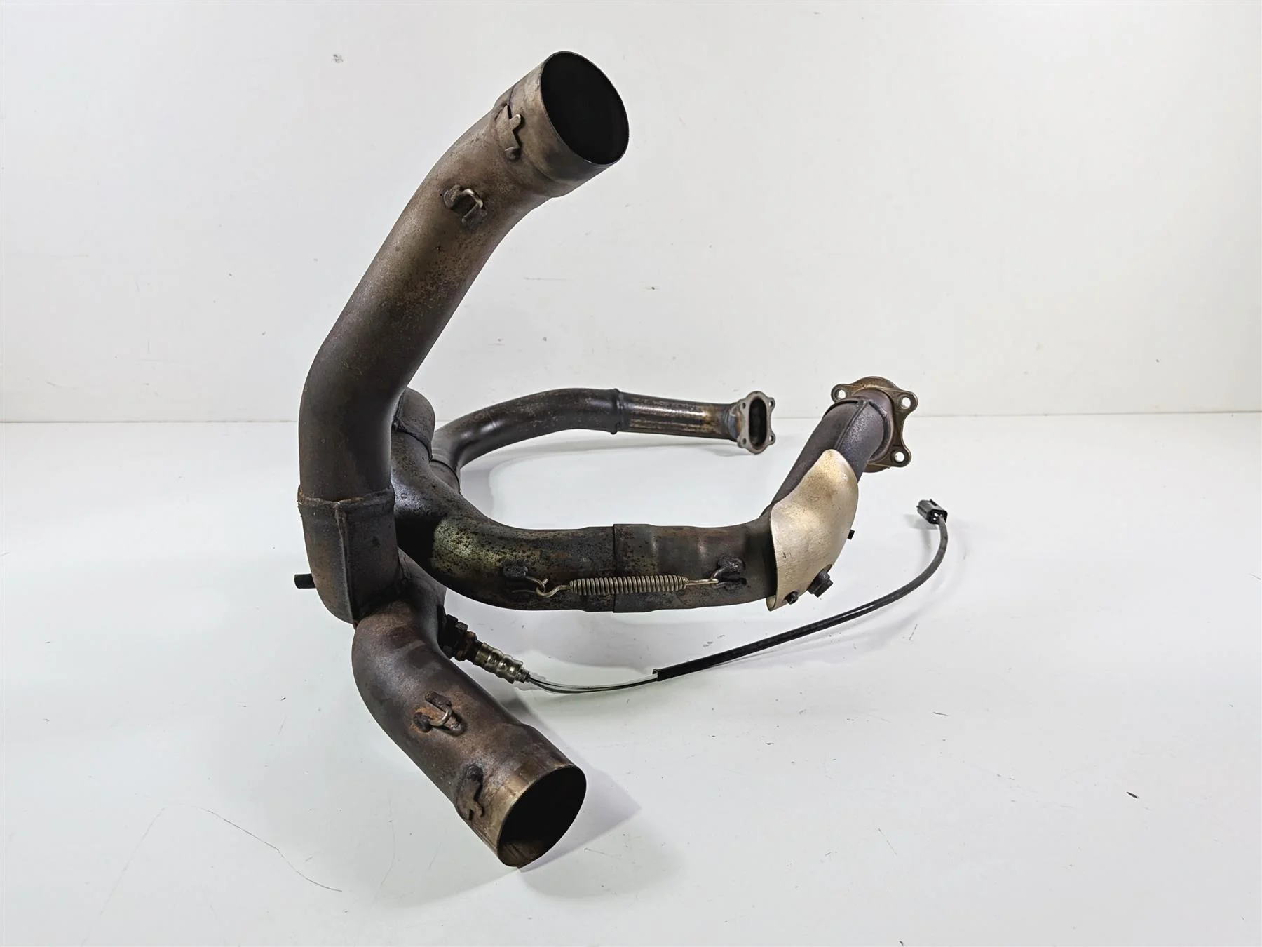 2008 Aprilia RSVR 1000 Factory Exhaust Header Manifold Set AP8119651 AP8119877 - Image 5