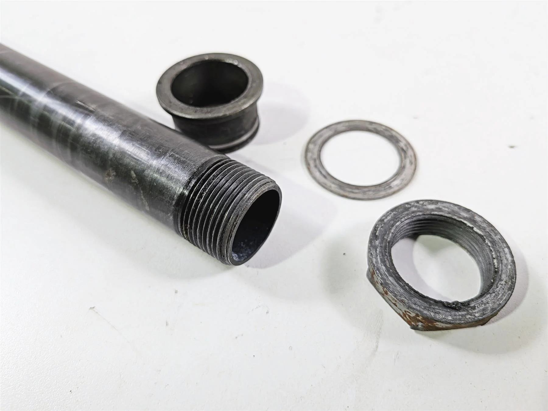 2008 Aprilia RSVR 1000 Factory Front Axle Wheel Spindle AP8125827 - Image 9