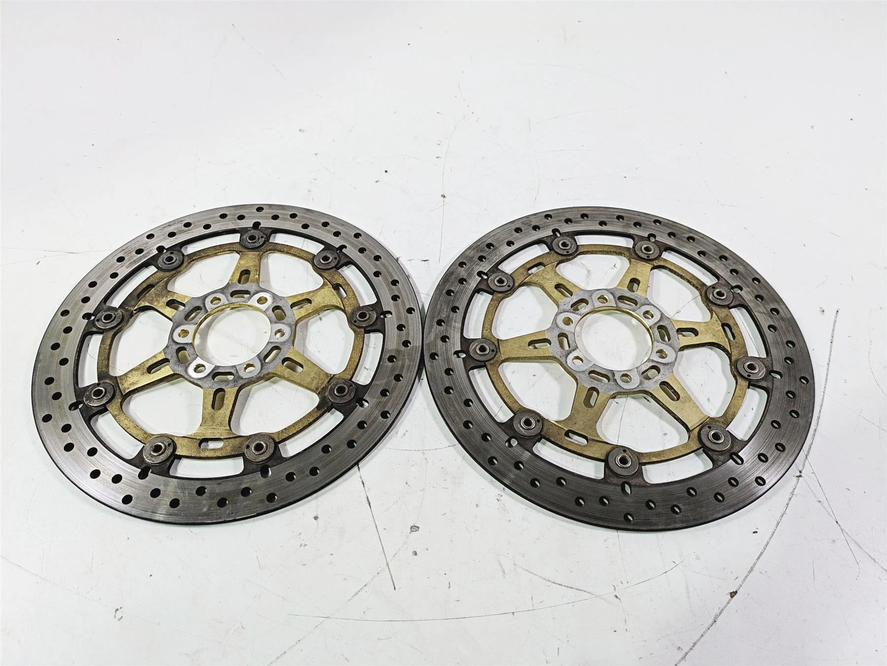 2008 Aprilia RSVR 1000 Factory Front Brake Rotor Disc Set AP8113926 - Image 2