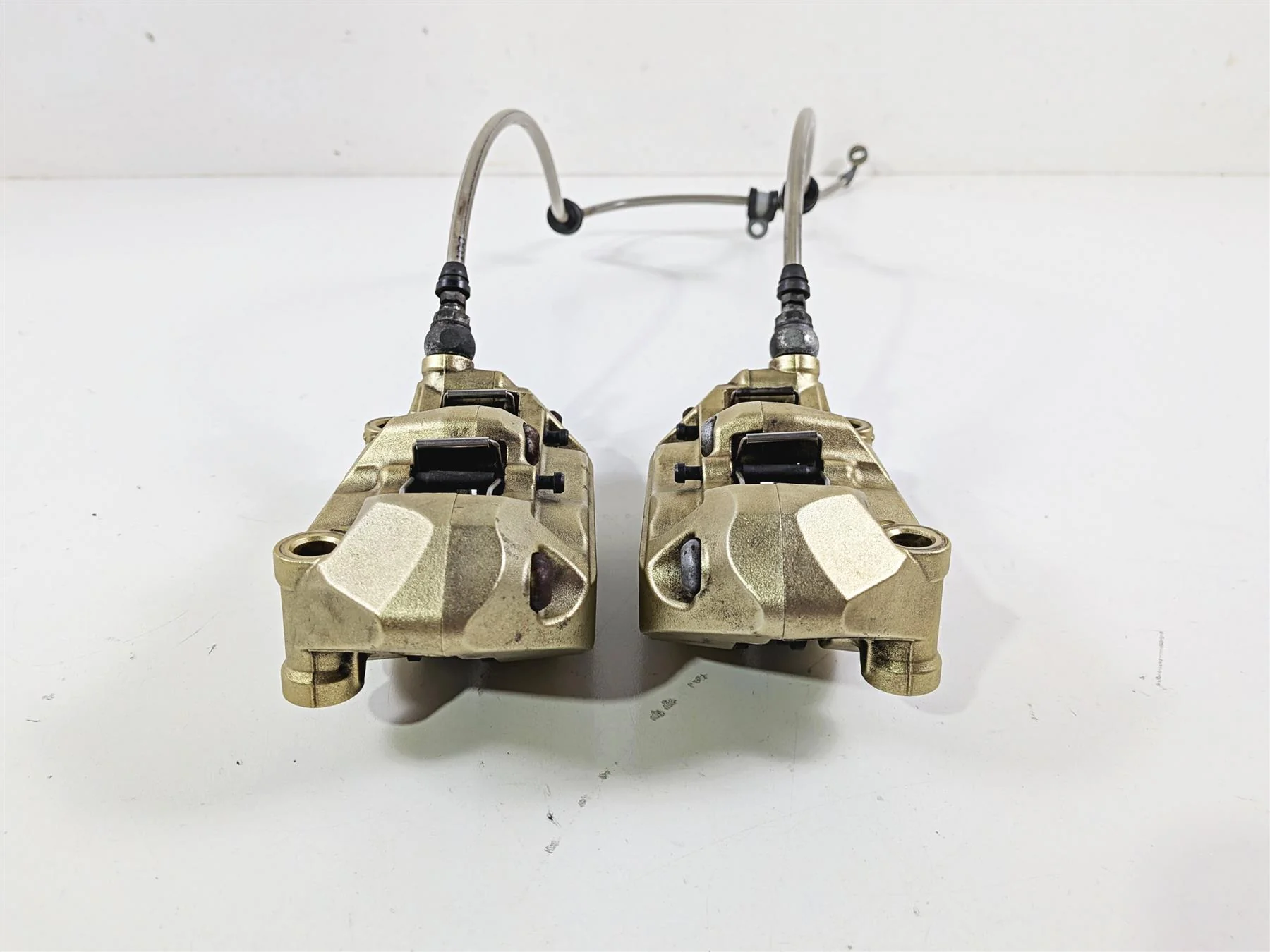 2008 Aprilia RSVR 1000 Factory Front Brembo Brake Caliper Golden 100mm AP8133590 - Image 2