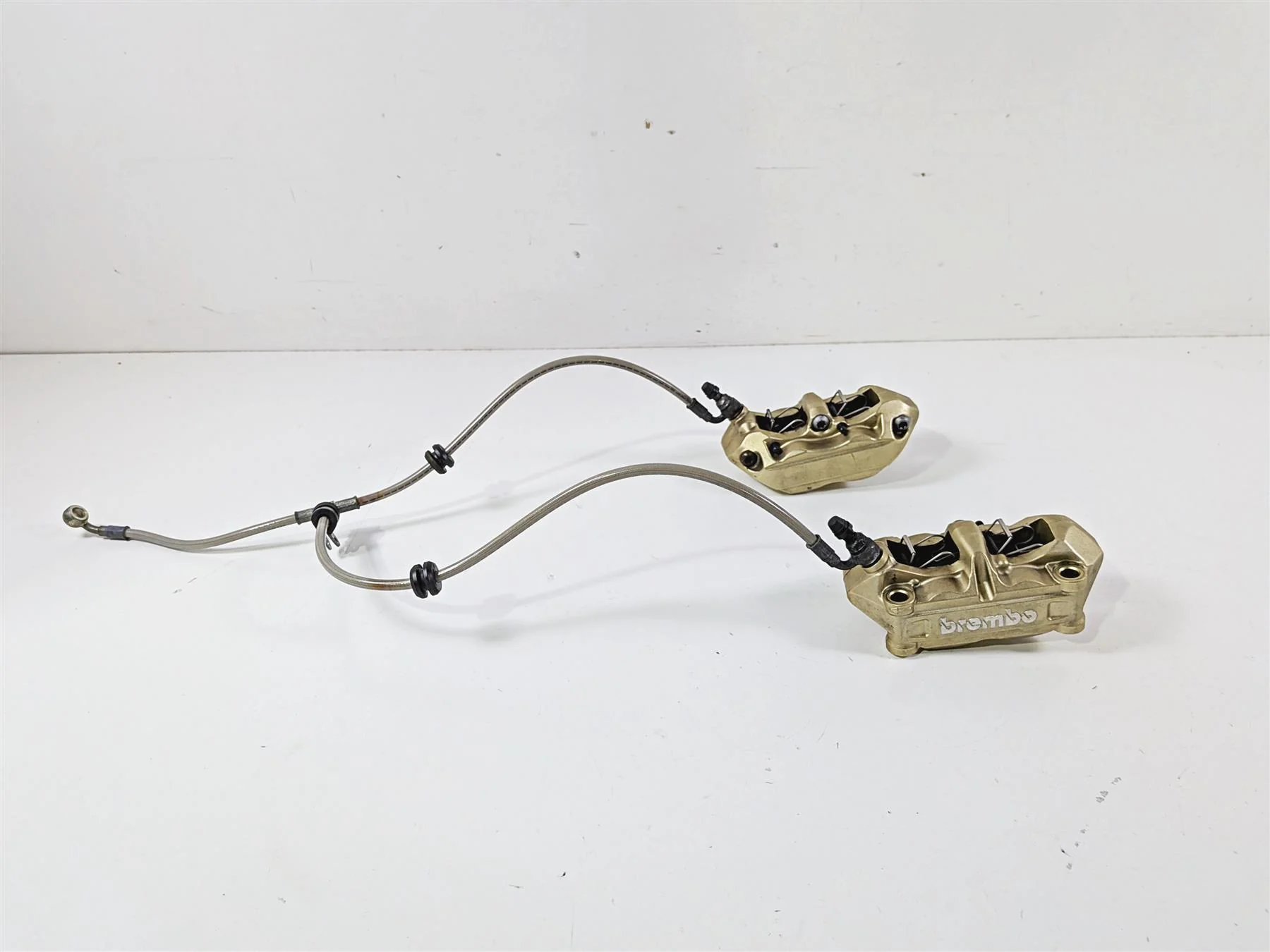 2008 Aprilia RSVR 1000 Factory Front Brembo Brake Caliper Golden 100mm AP8133590 - Image 4