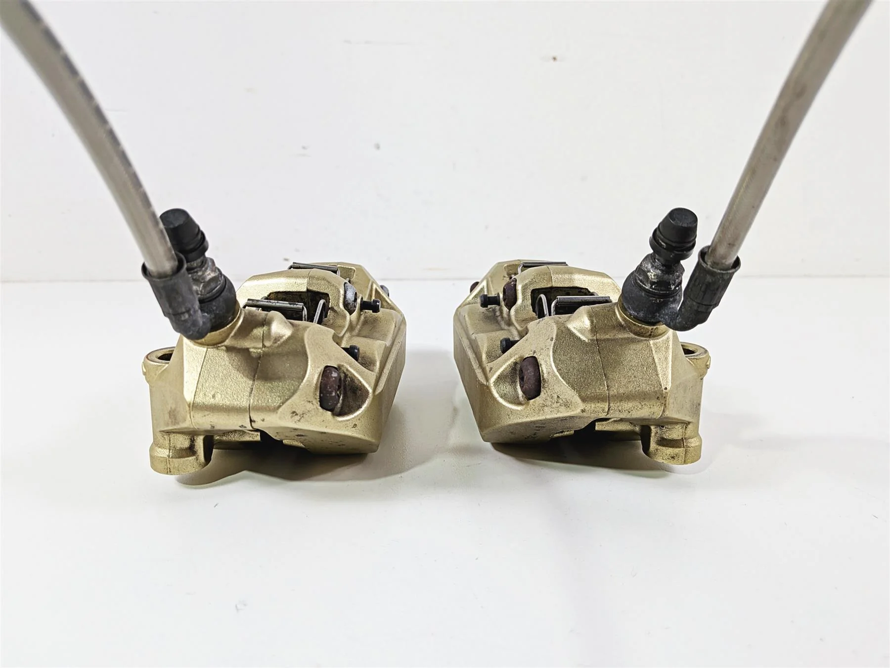 2008 Aprilia RSVR 1000 Factory Front Brembo Brake Caliper Golden 100mm AP8133590 - Image 5