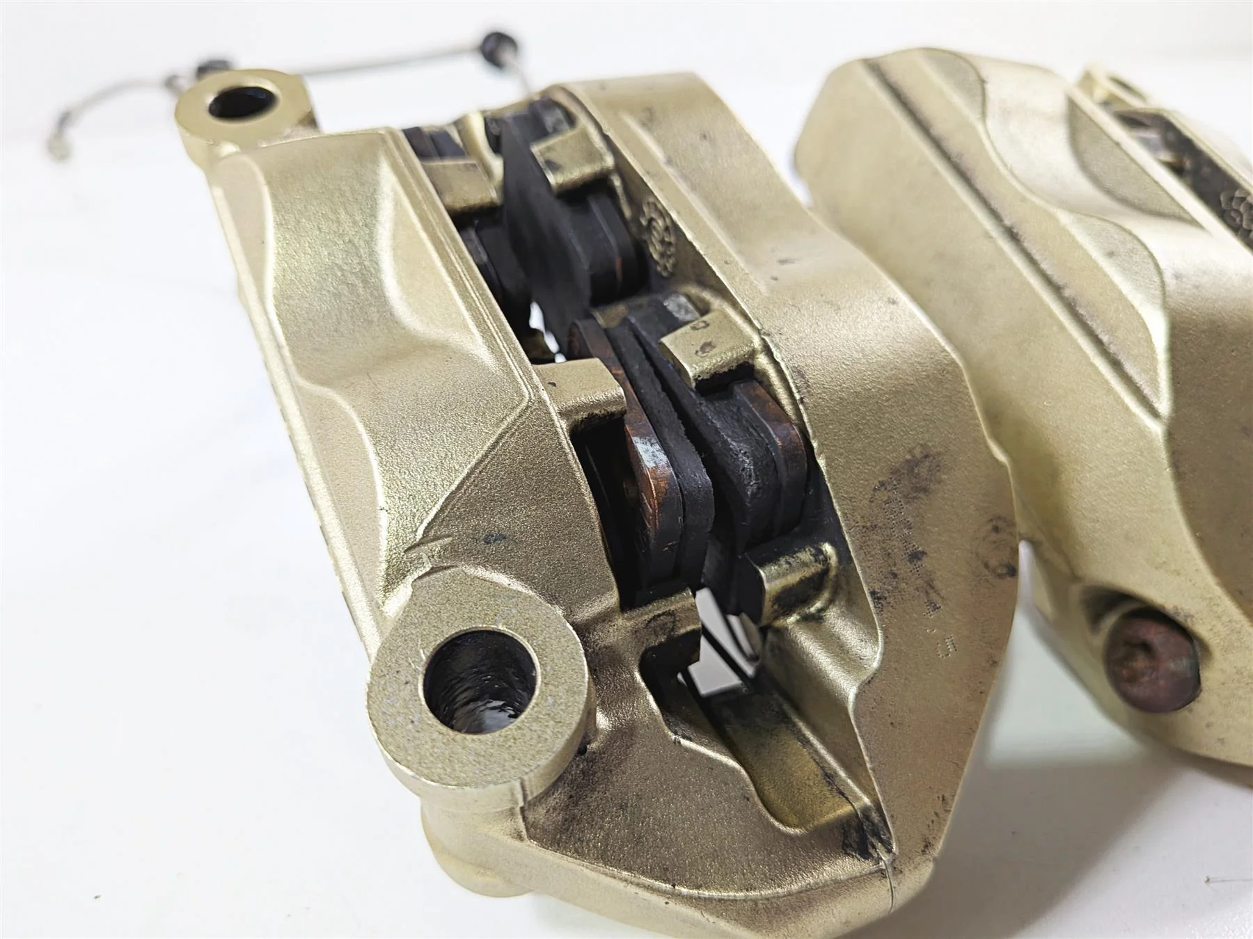 2008 Aprilia RSVR 1000 Factory Front Brembo Brake Caliper Golden 100mm AP8133590 - Image 7