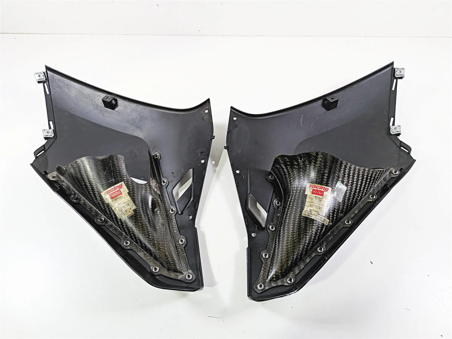 2008 Aprilia RSVR 1000 Factory Left Right Side Fairing Carbon Ram 110112 110113 - Image 6