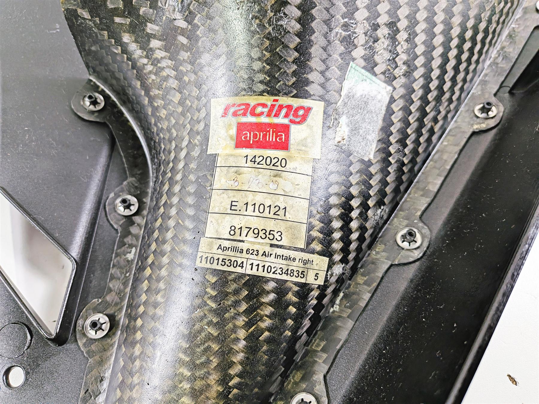 2008 Aprilia RSVR 1000 Factory Left Right Side Fairing Carbon Ram 110112 110113 - Image 8