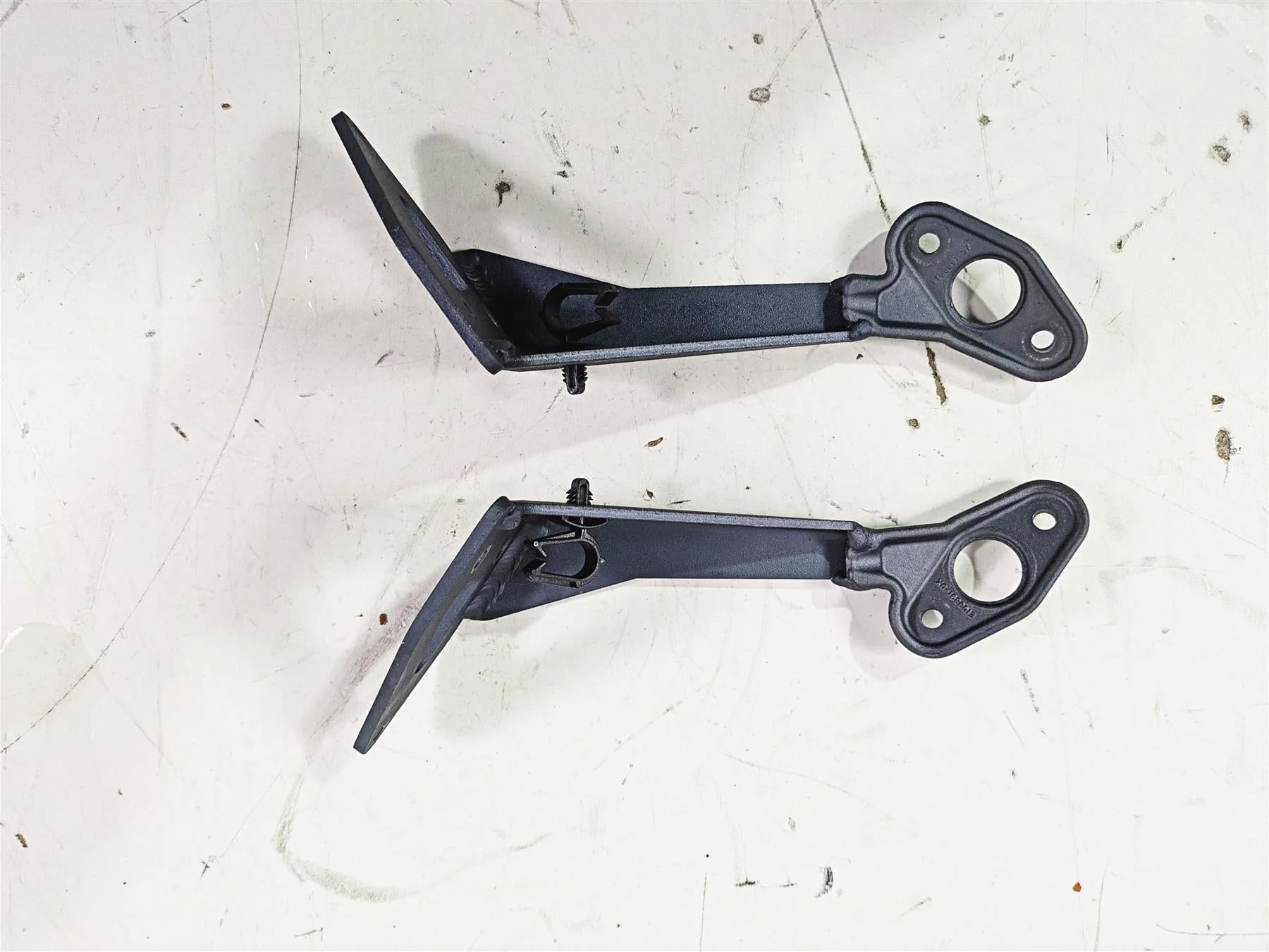 2008 Aprilia RSVR 1000 Factory Mirror Support Bracket Set AP8134766 AP8146506 - Image 5